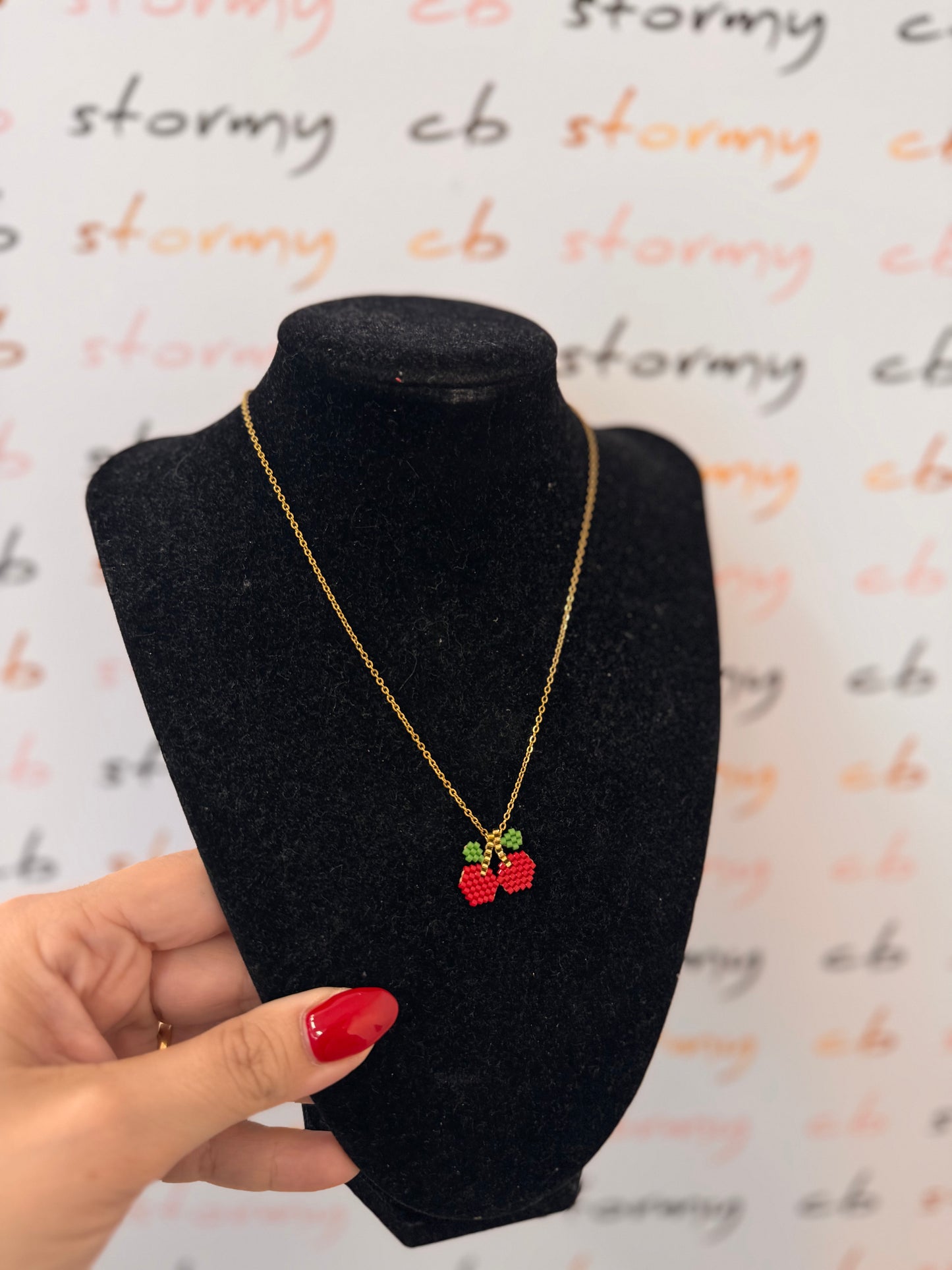 Cherry 🍒 Miyuki Necklace