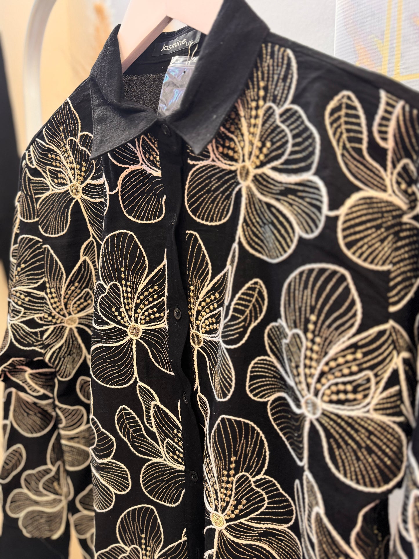 Gold Flower Shirt