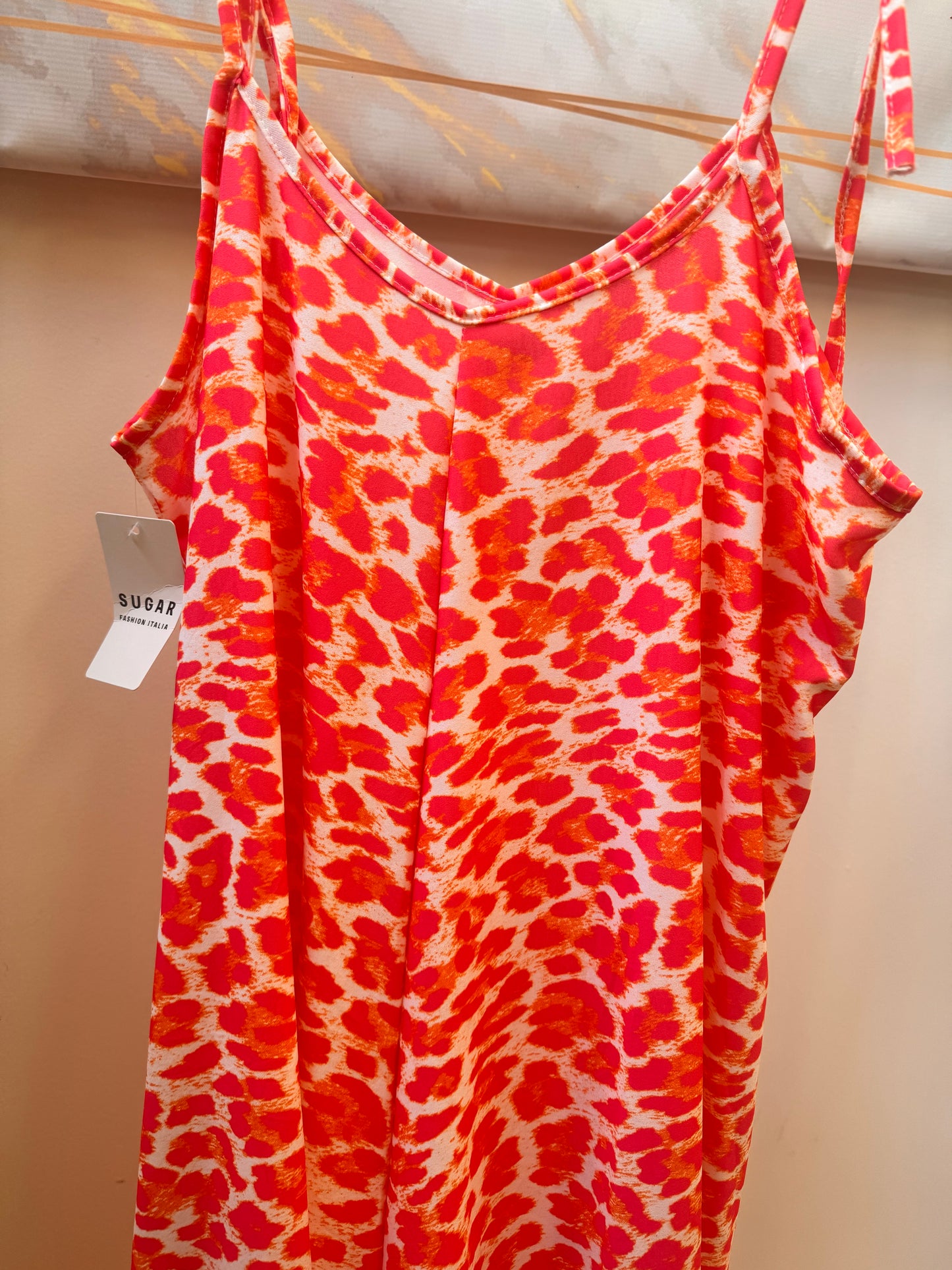 Neon Leopard Jumpsuit Bubblegum