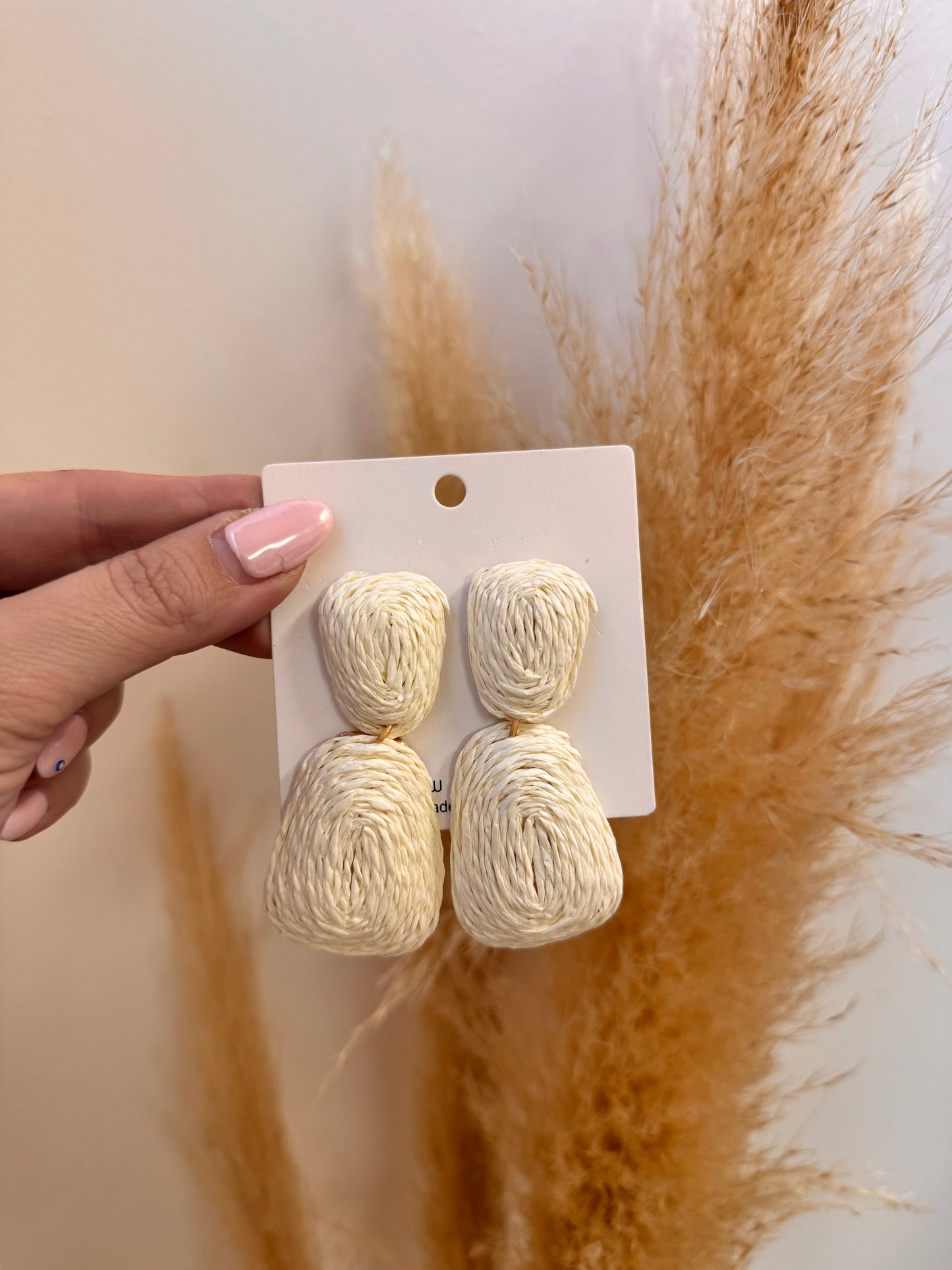 Summer White Earrings