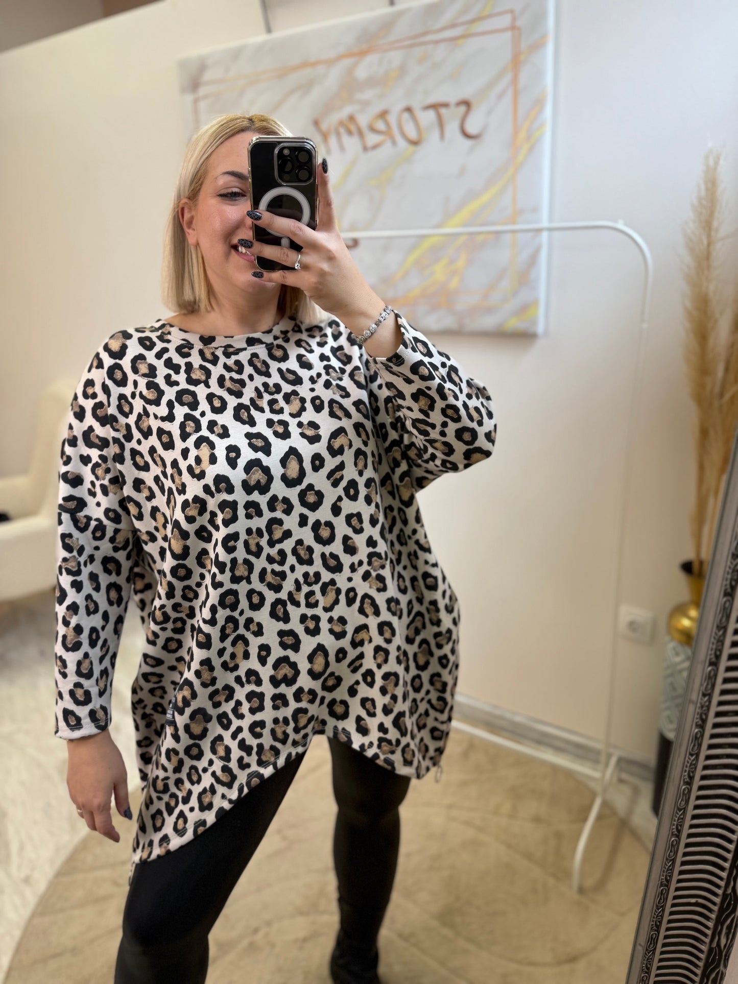 Oversized Leopard Shirt