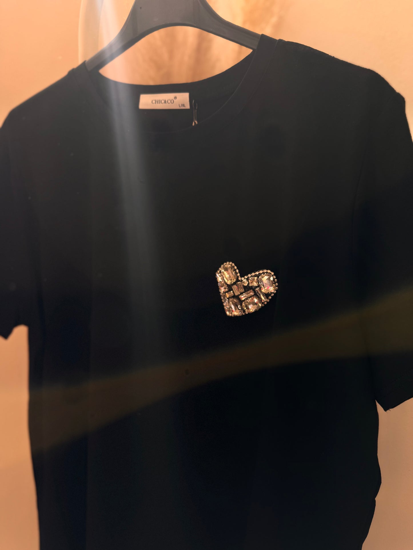 Strass Heart T-shirt