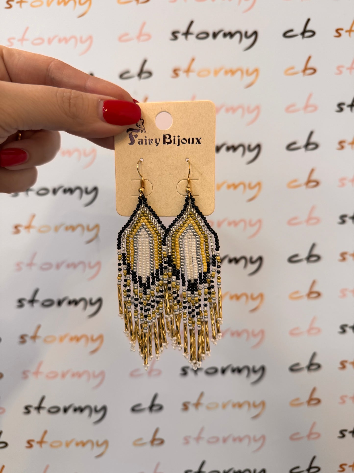 Boho Earrings Black