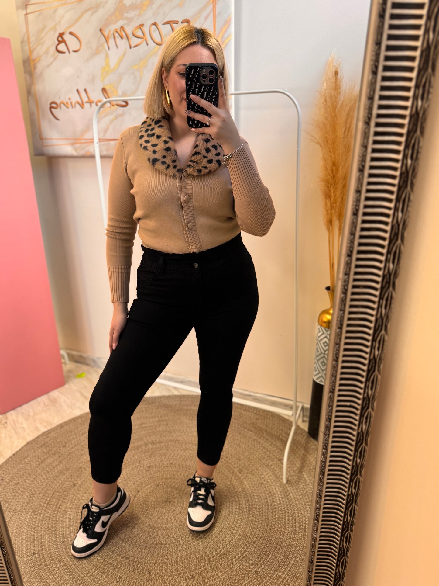 High Waist Black Jean