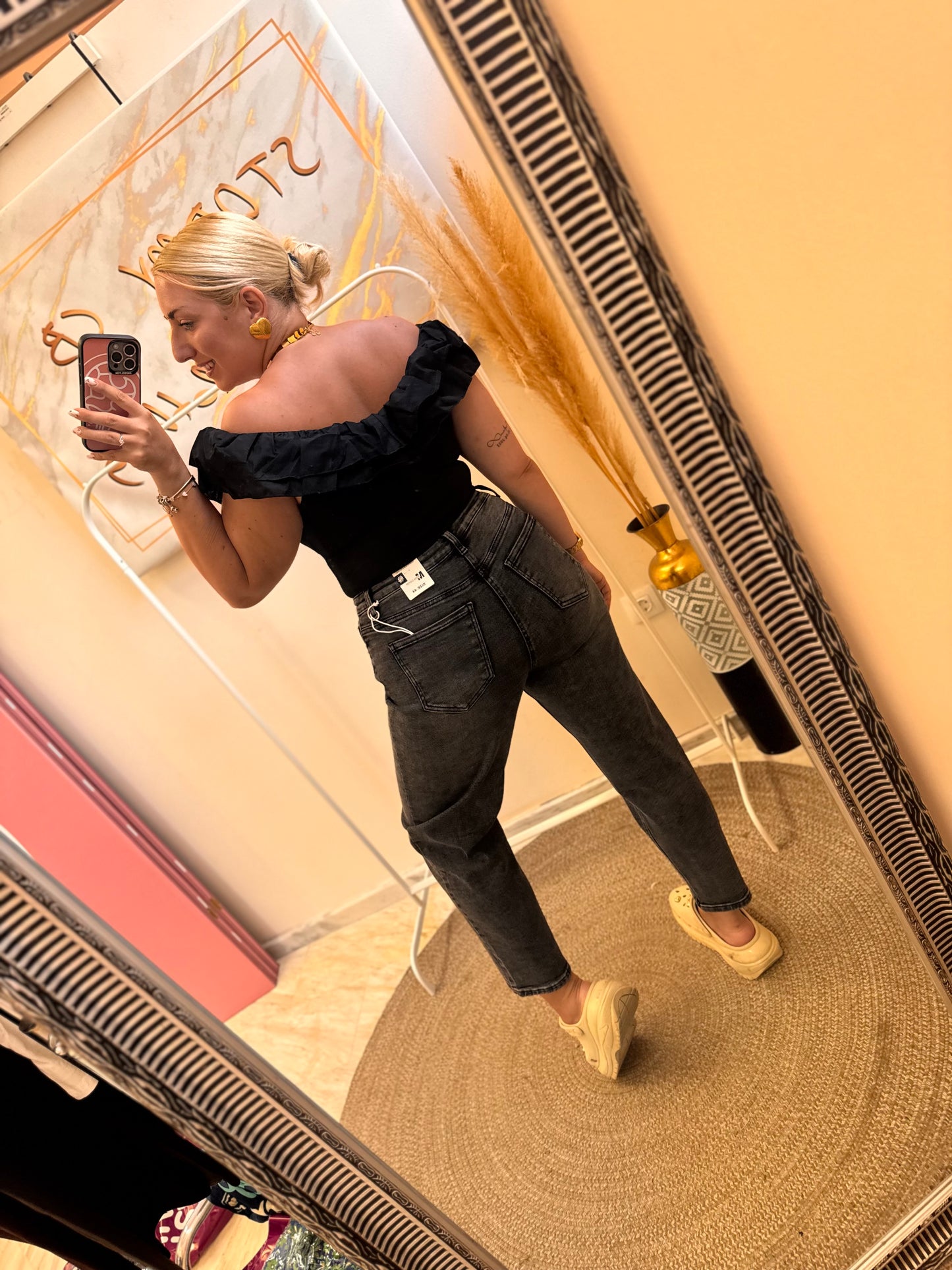 Katie Grey Mom Fit Jean