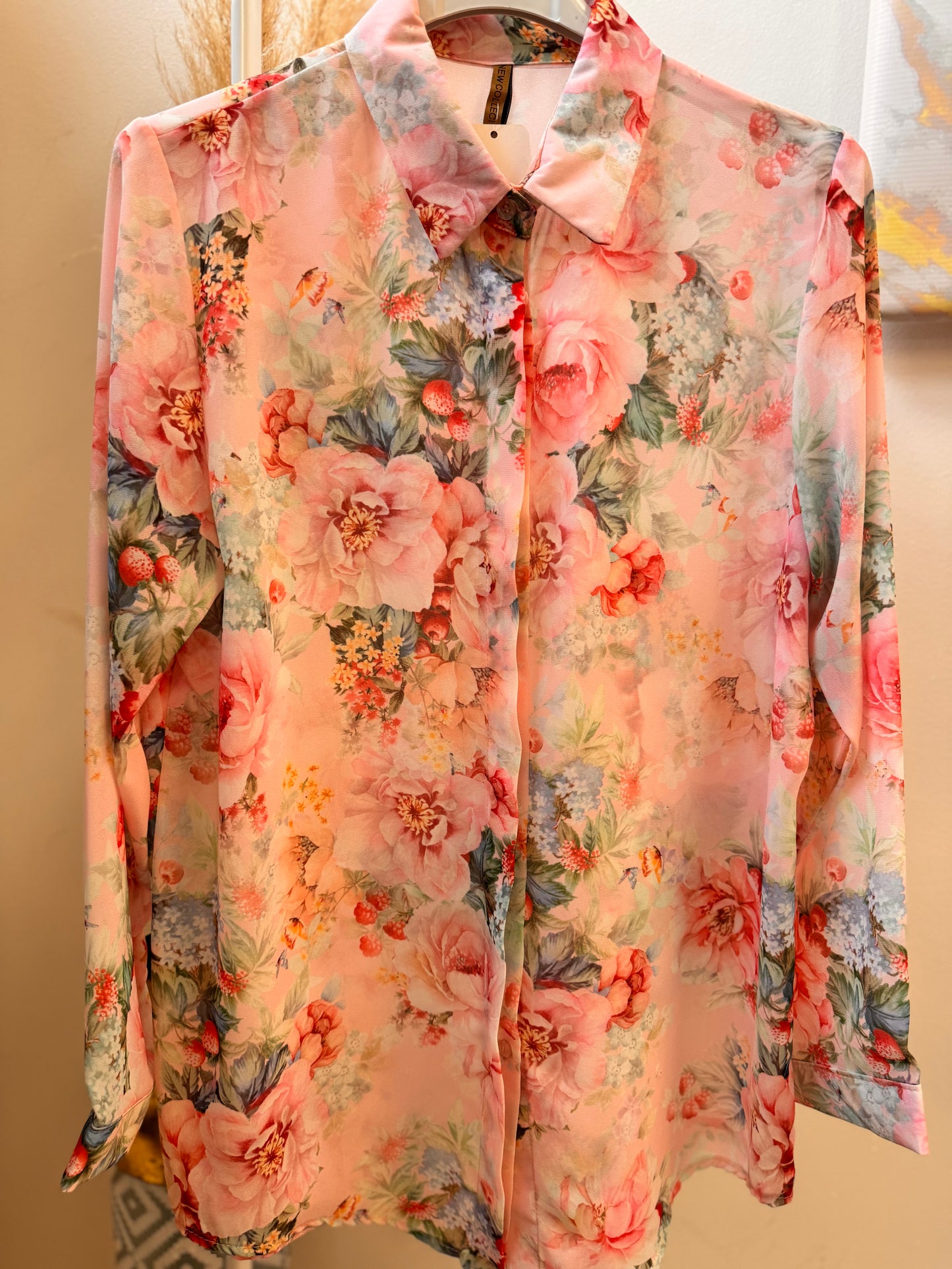 Pink Flower Shirt