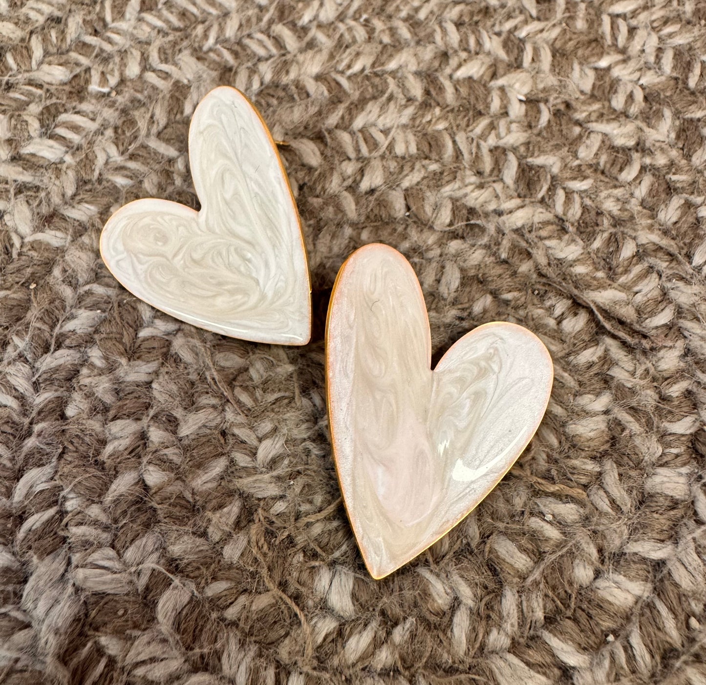Love Earrings White