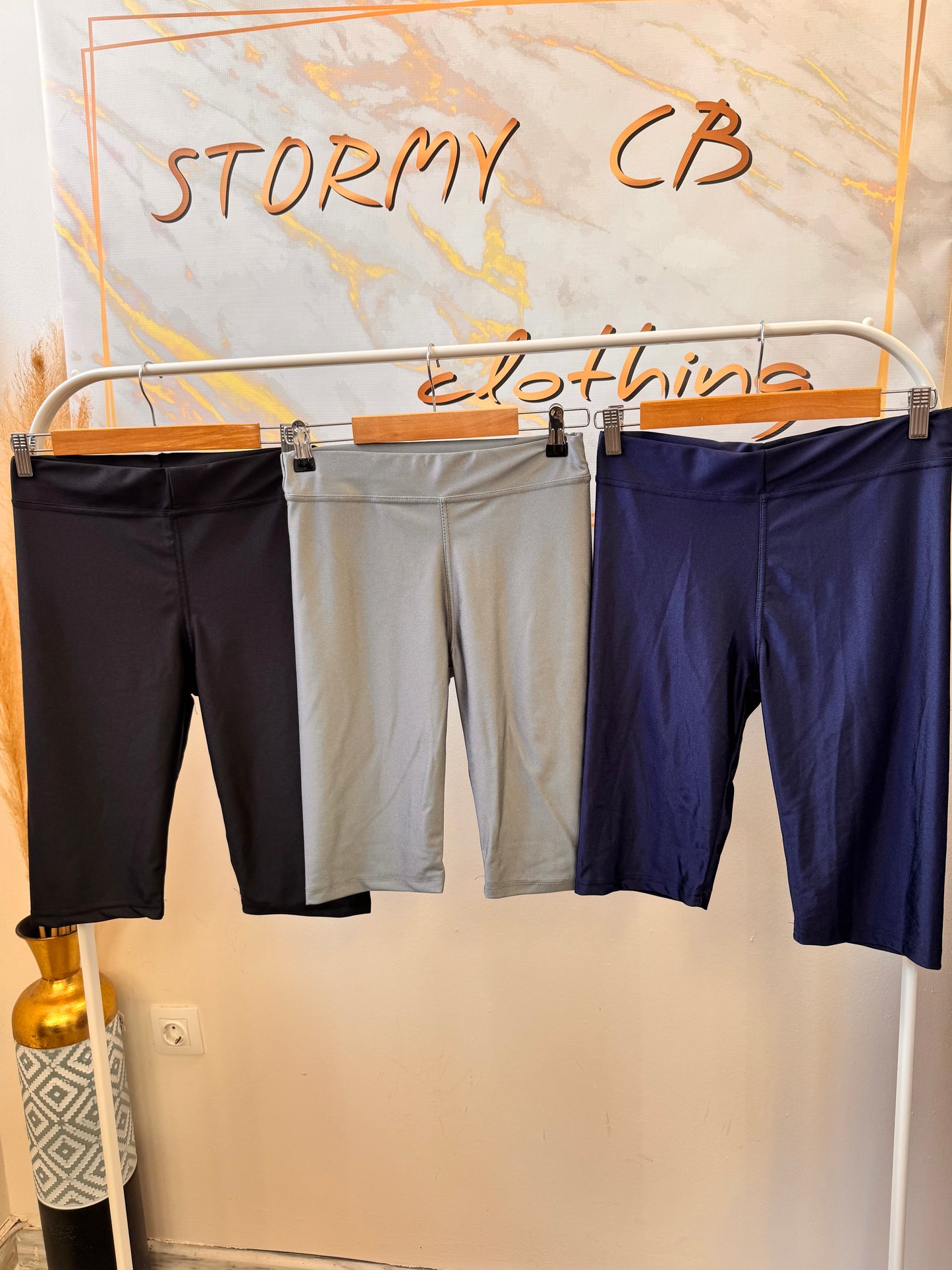 Biker Dark Blue Shorts