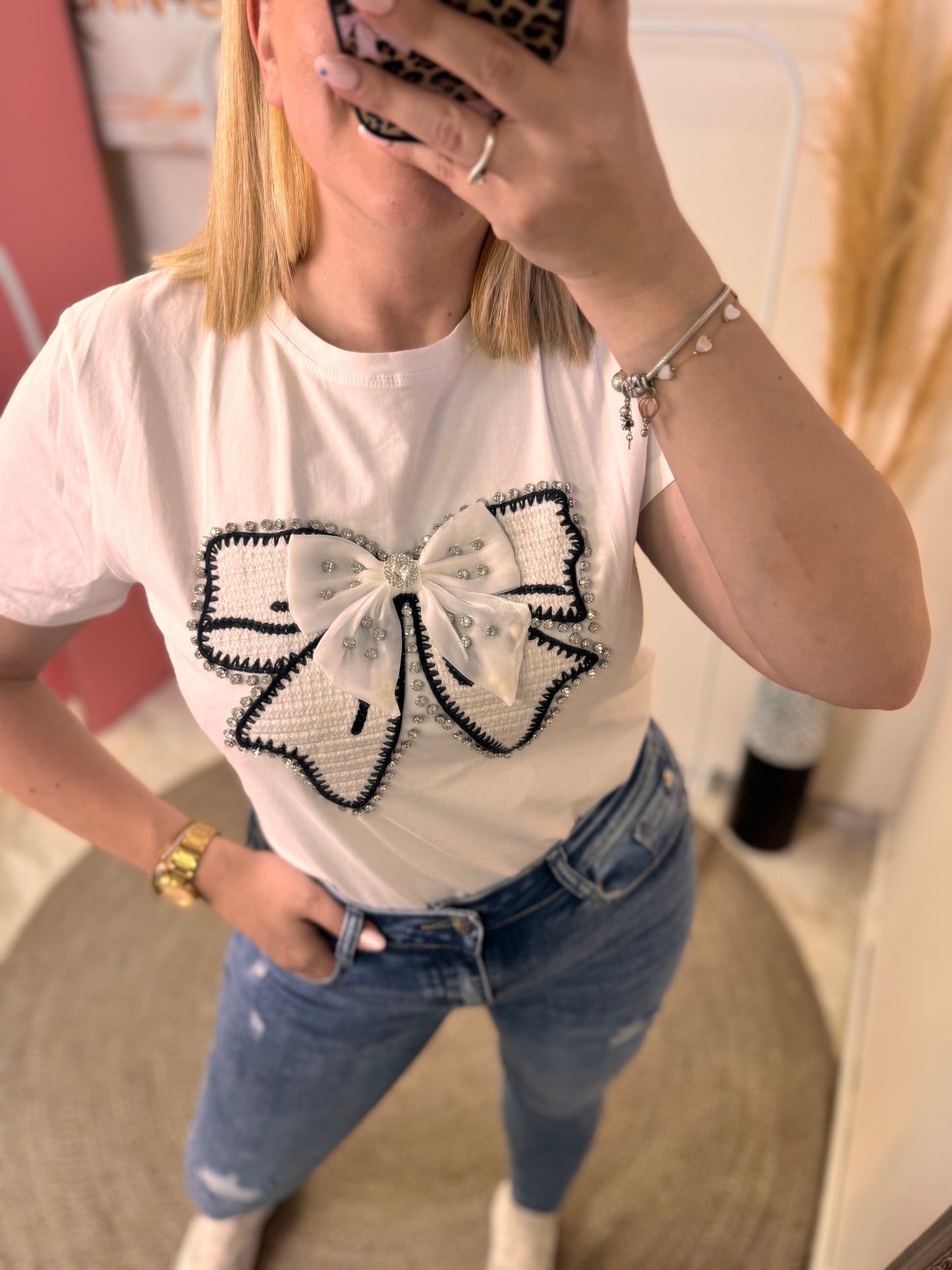 Double Bow T-SHIRT