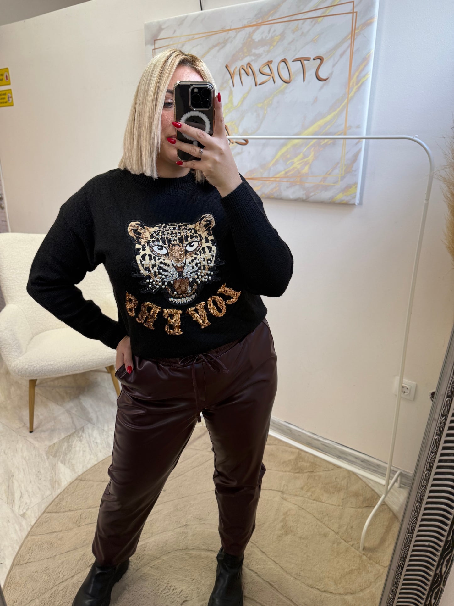 Δερματίνη Μπορντό Soft Plus size