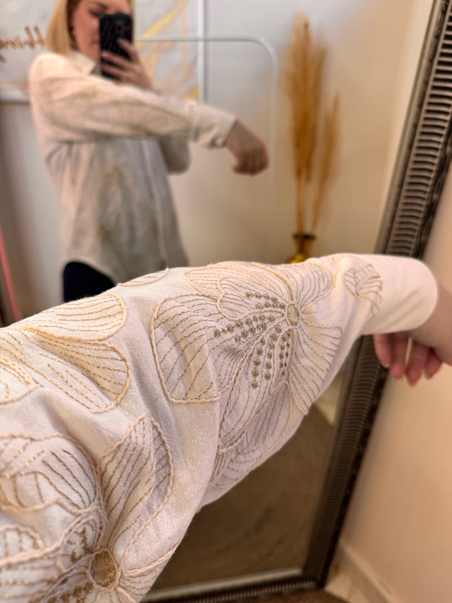 Gold Flower Shirt