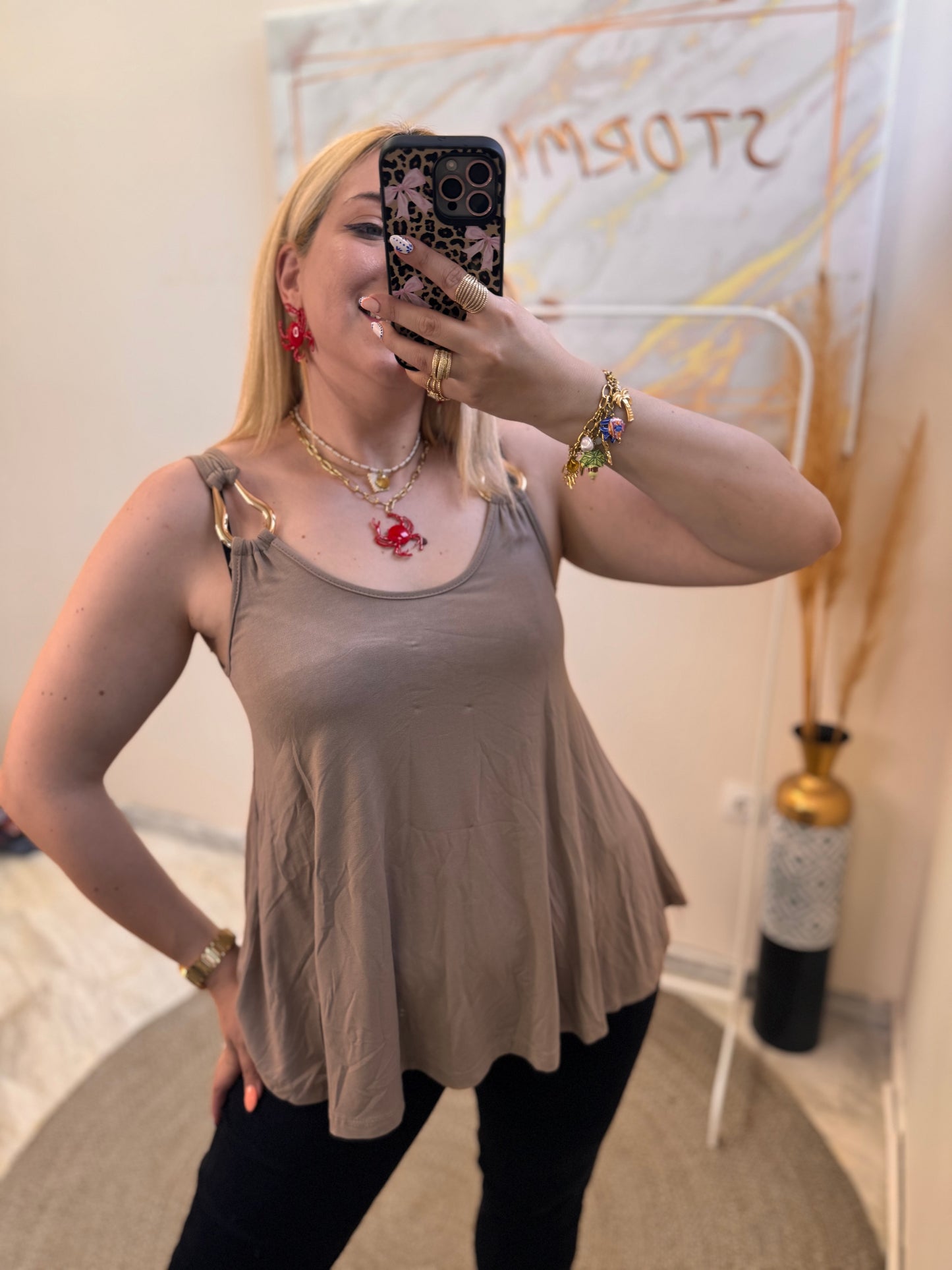 Metalic Gold Top