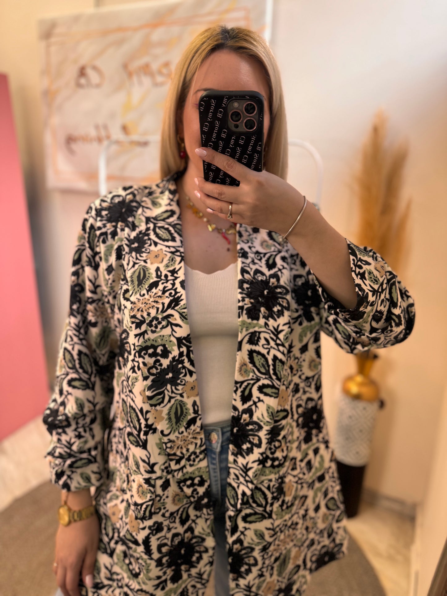 PLUS SIZE FLORAL ΣΑΚΑΚΙ