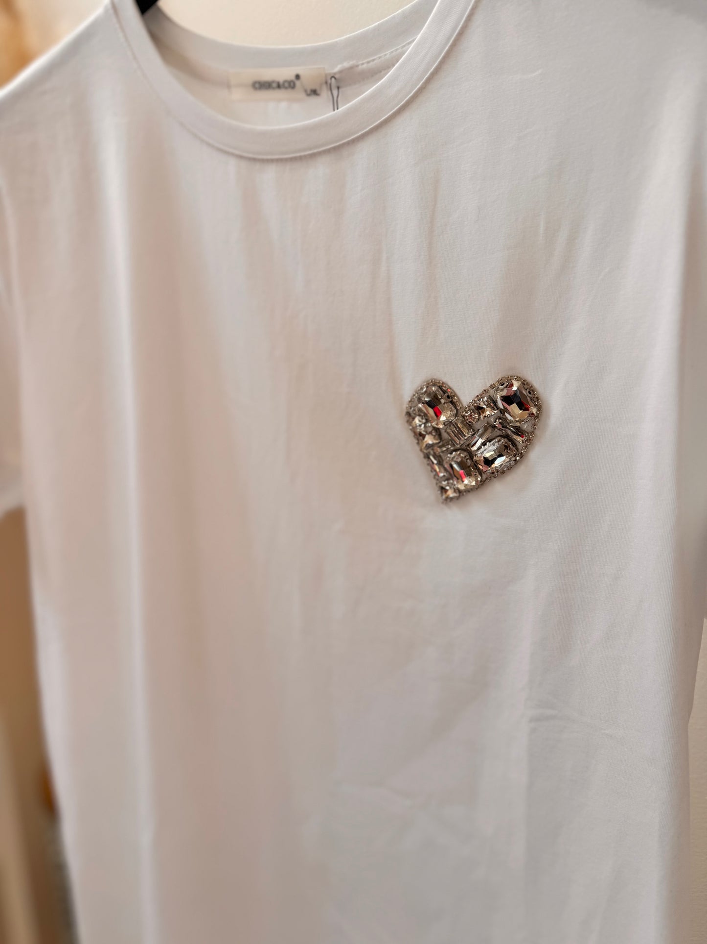 Strass Heart T-shirt