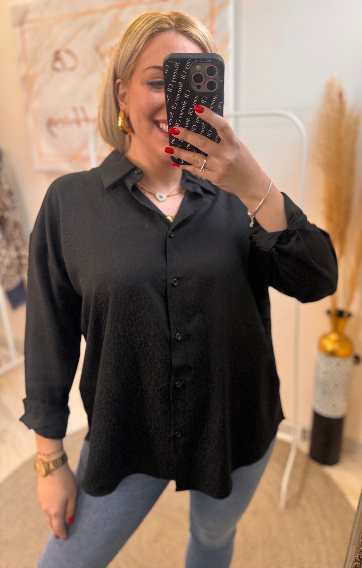 Monochrome Leopard Shirt