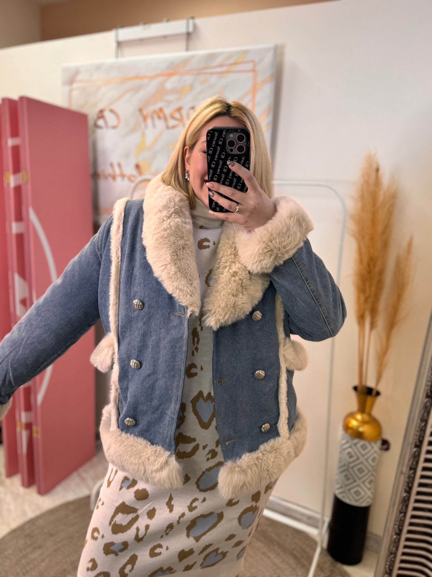 Jean Fur Jacket