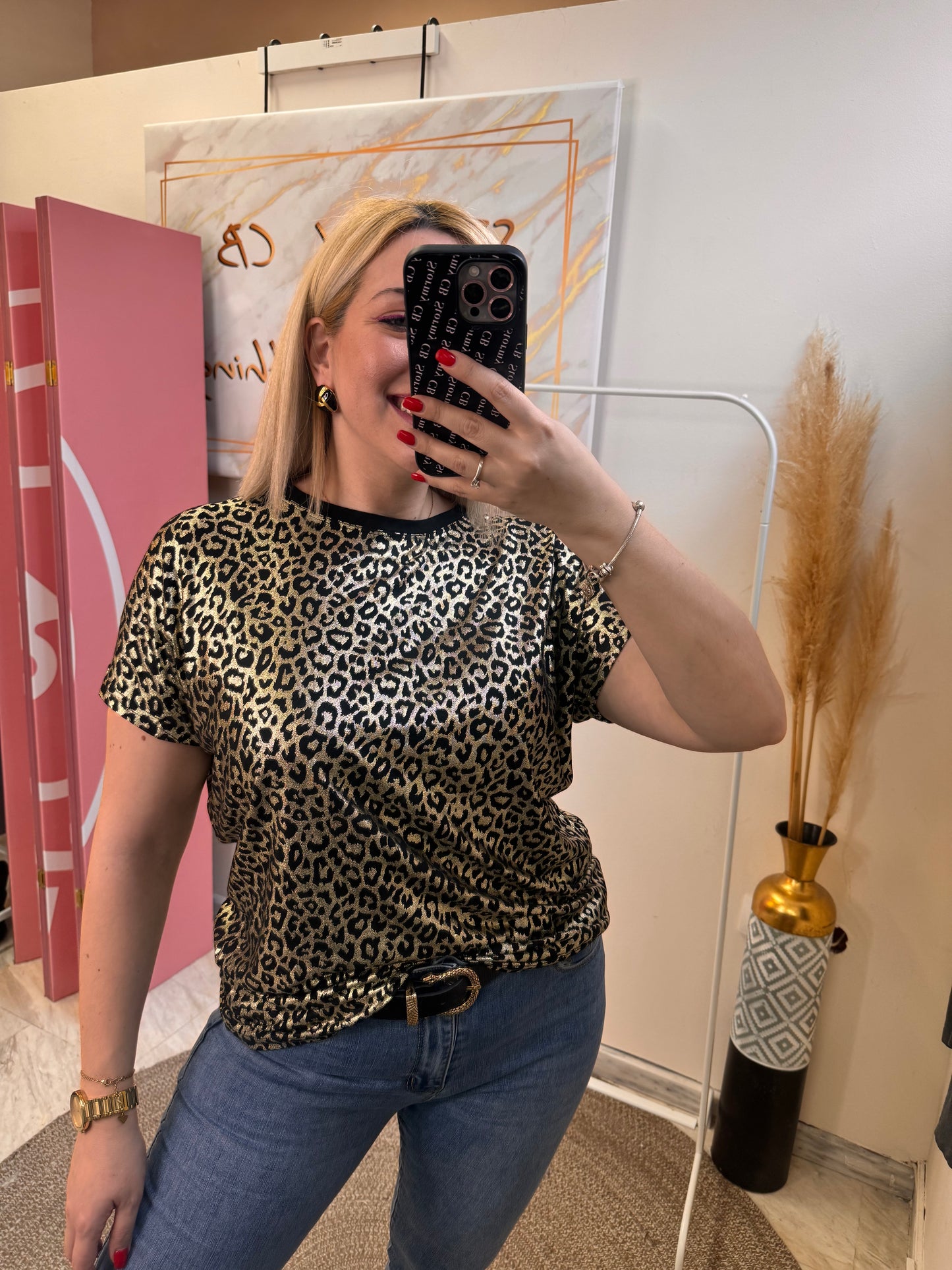 Gold Leopard T-shirt