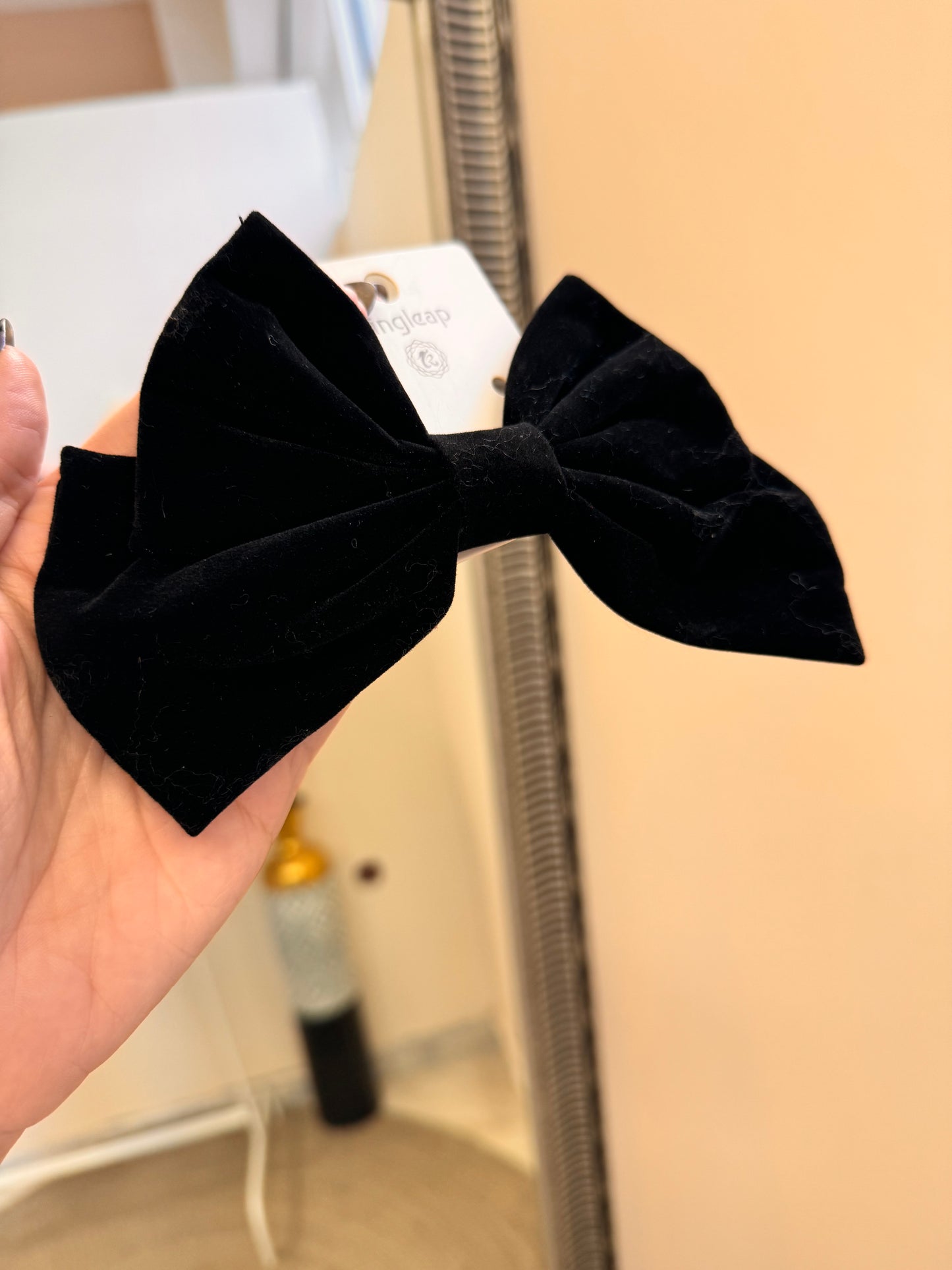 Velvet Bow Clip