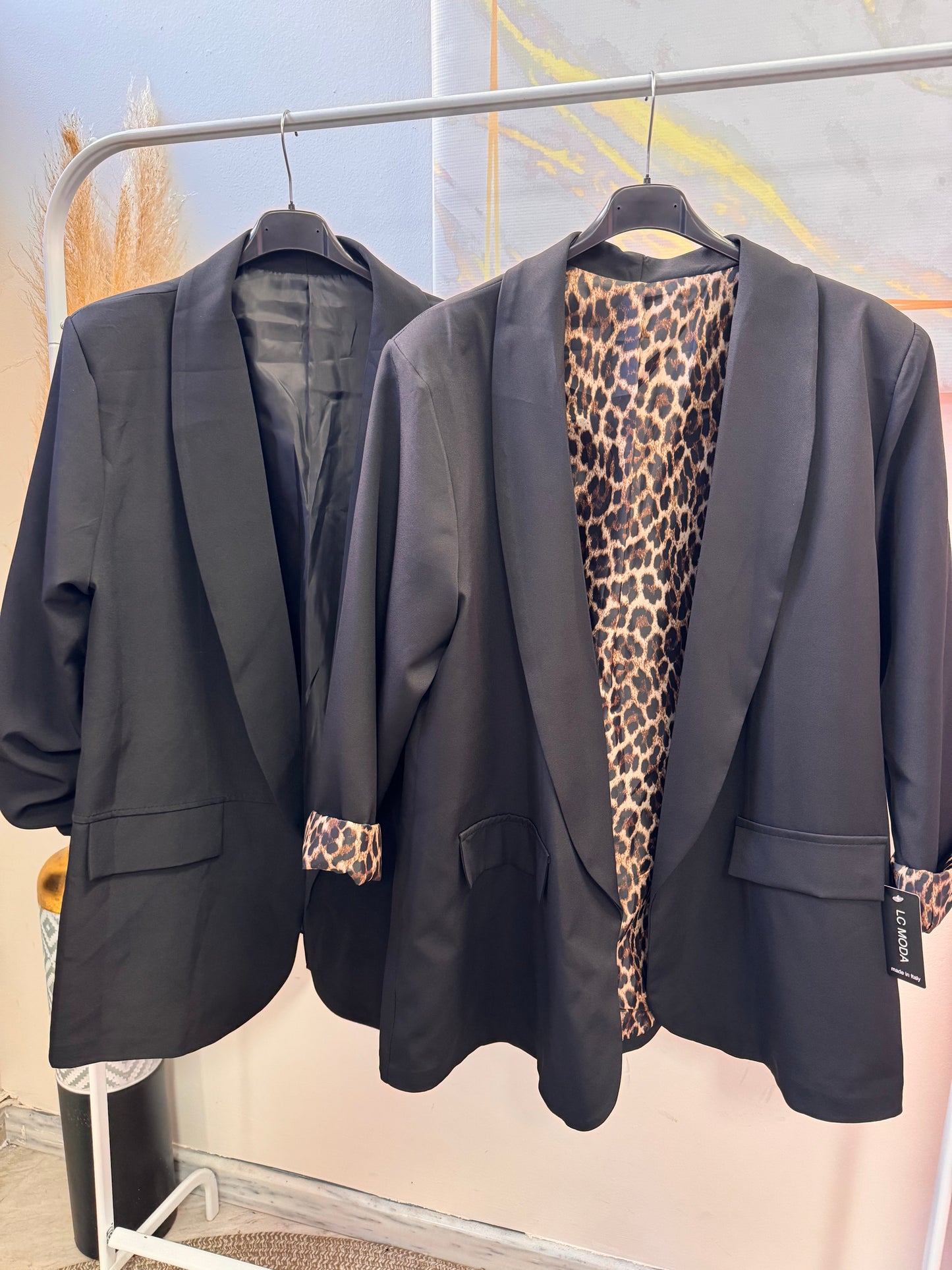 Plus Size Σακάκι Leopard