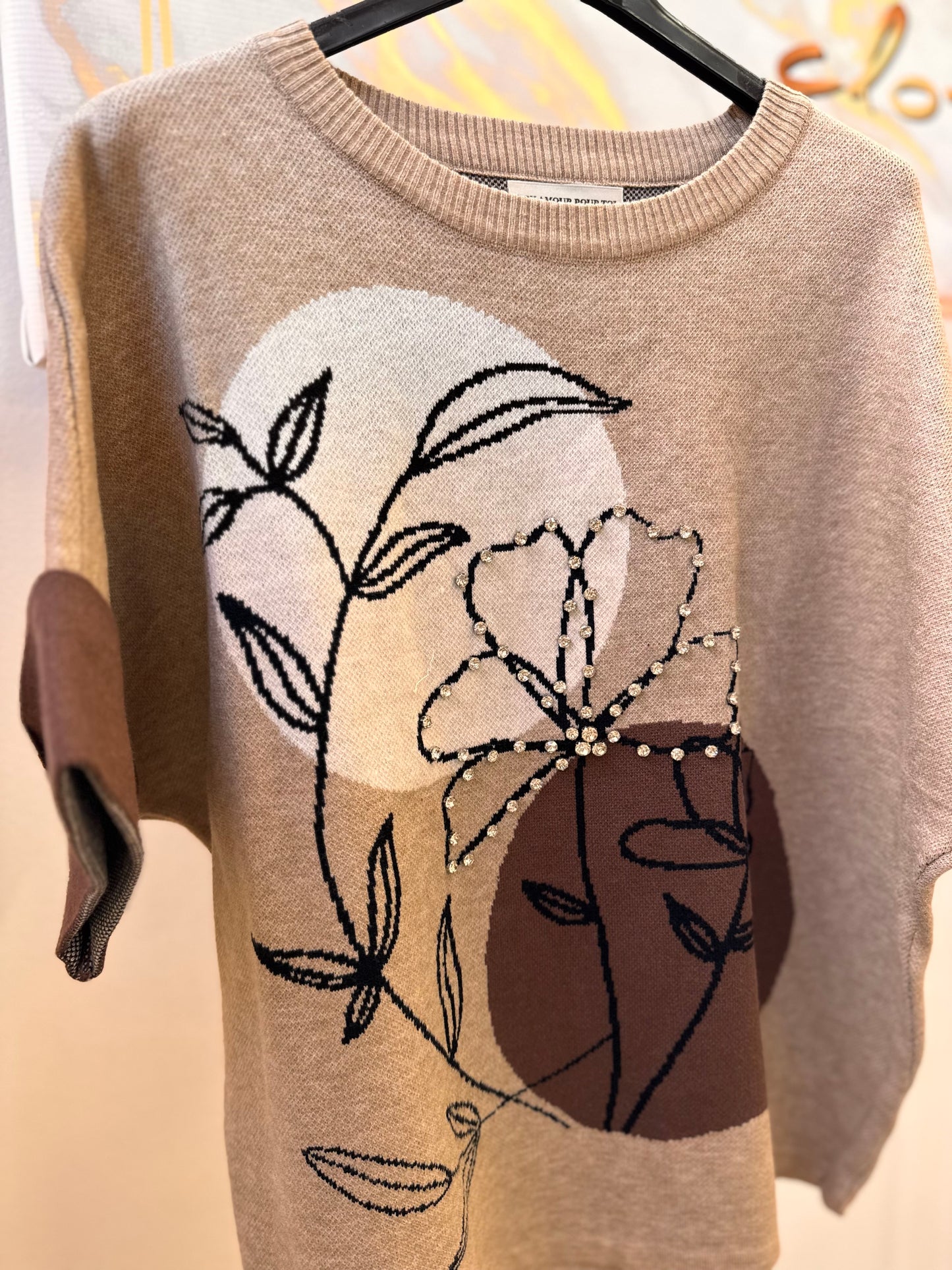Flower Shirt Strass