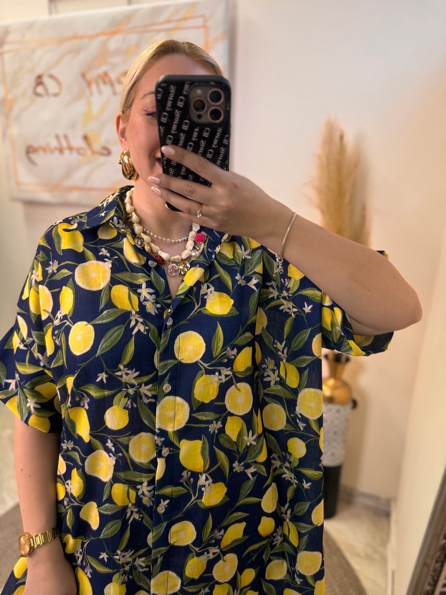 Lemon 🍋 Plus Size Dress Blue