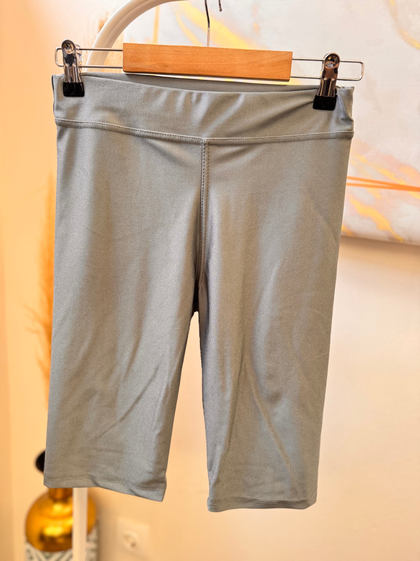 Biker Silver Shorts