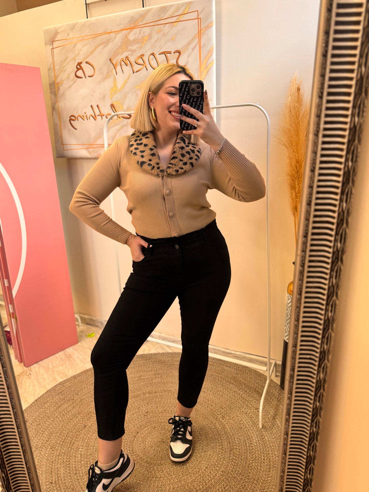 High Waist Black Jean
