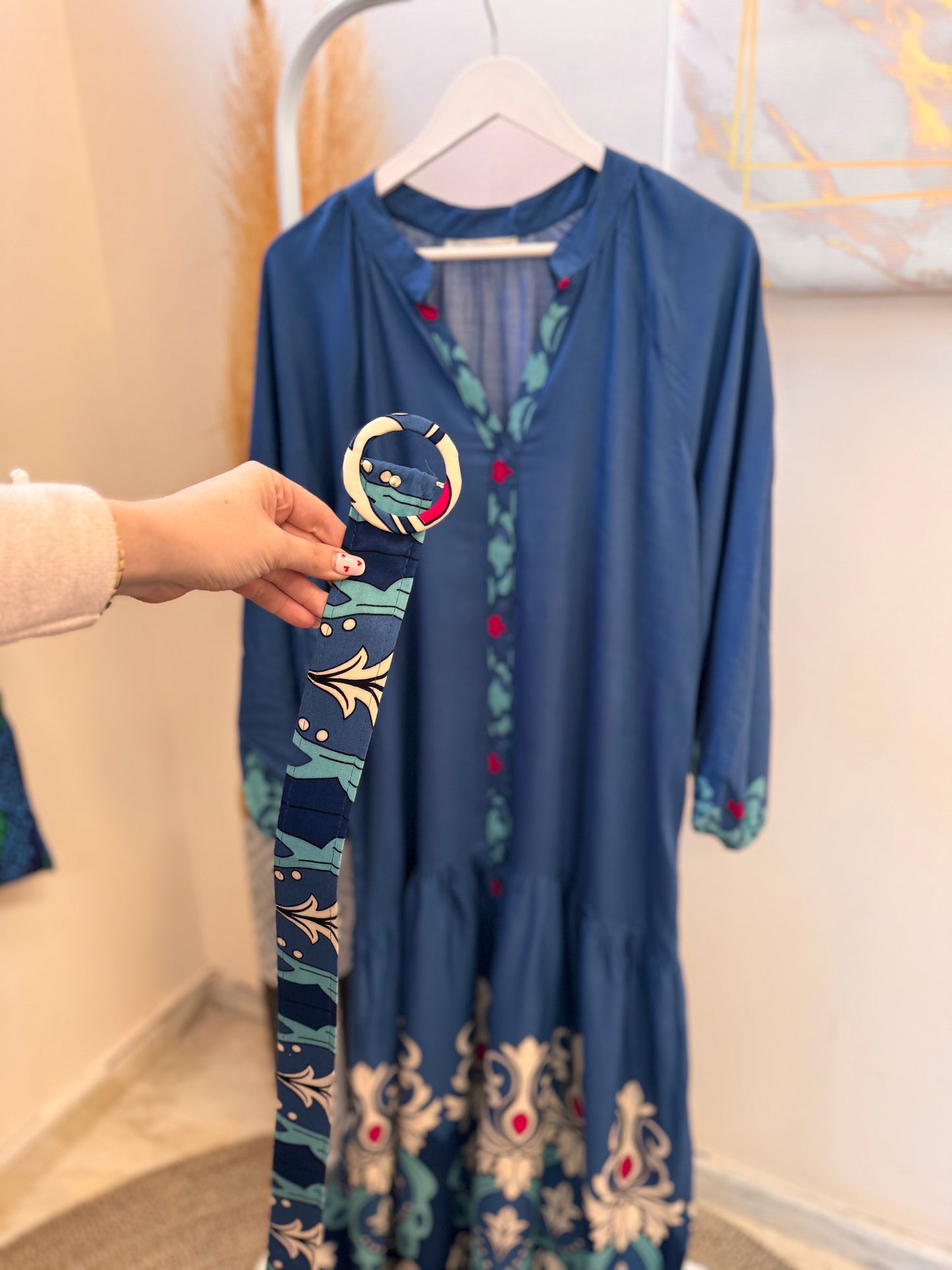 Mariana Semizie Blue Dress