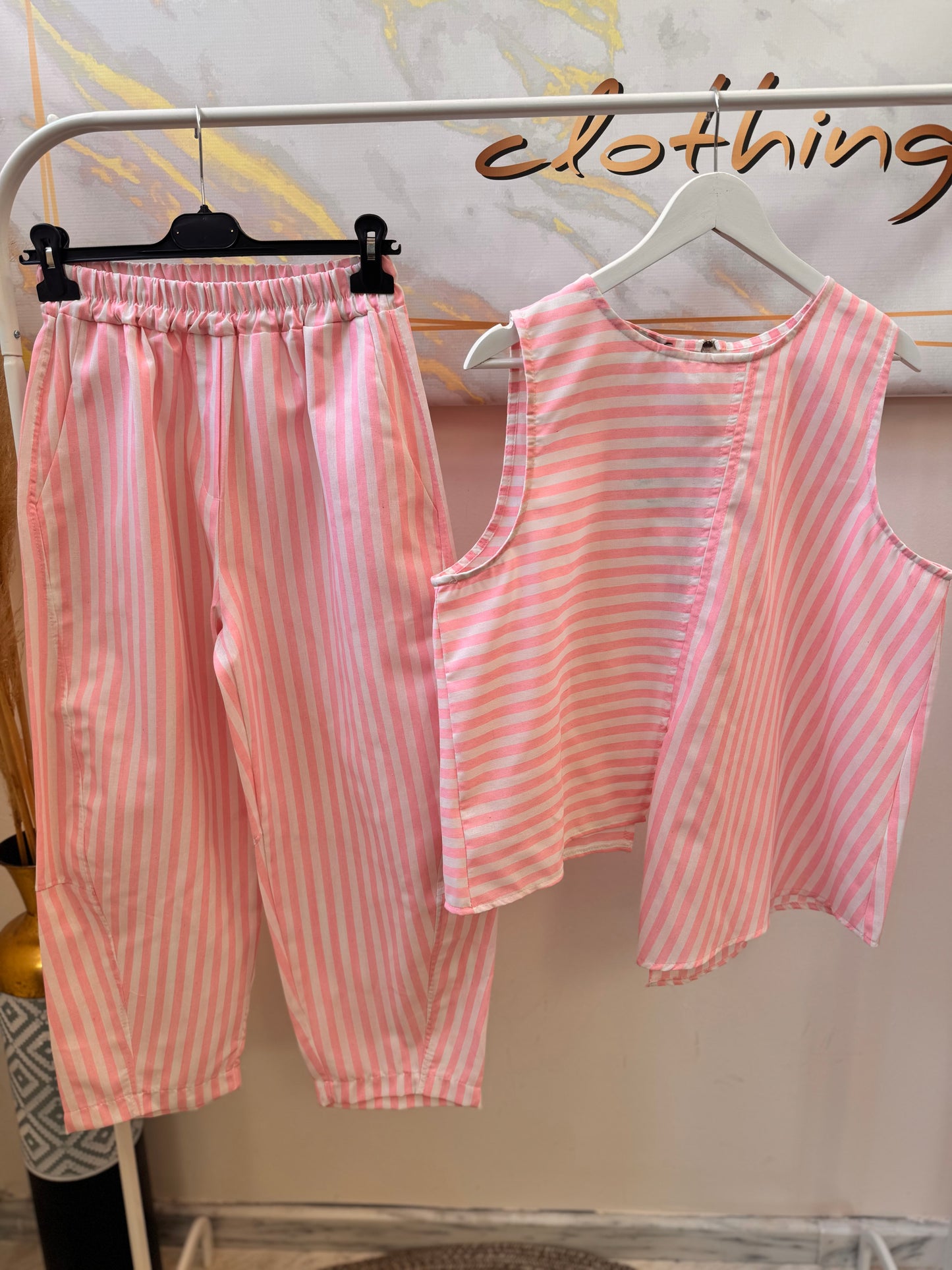 Stripe Set Pink