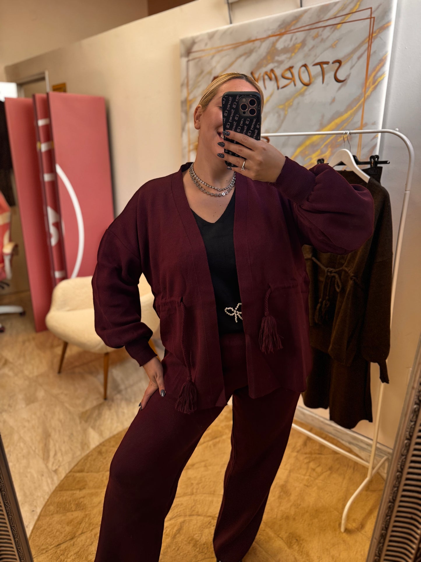 Emelia Set Bordeaux