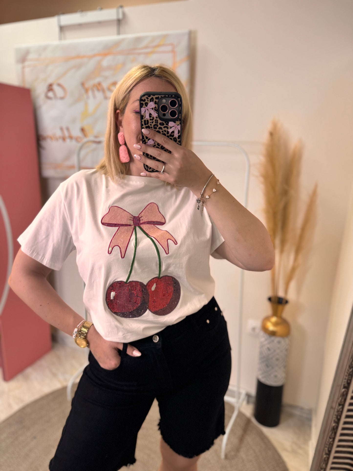 Strass Cherry T-shirt