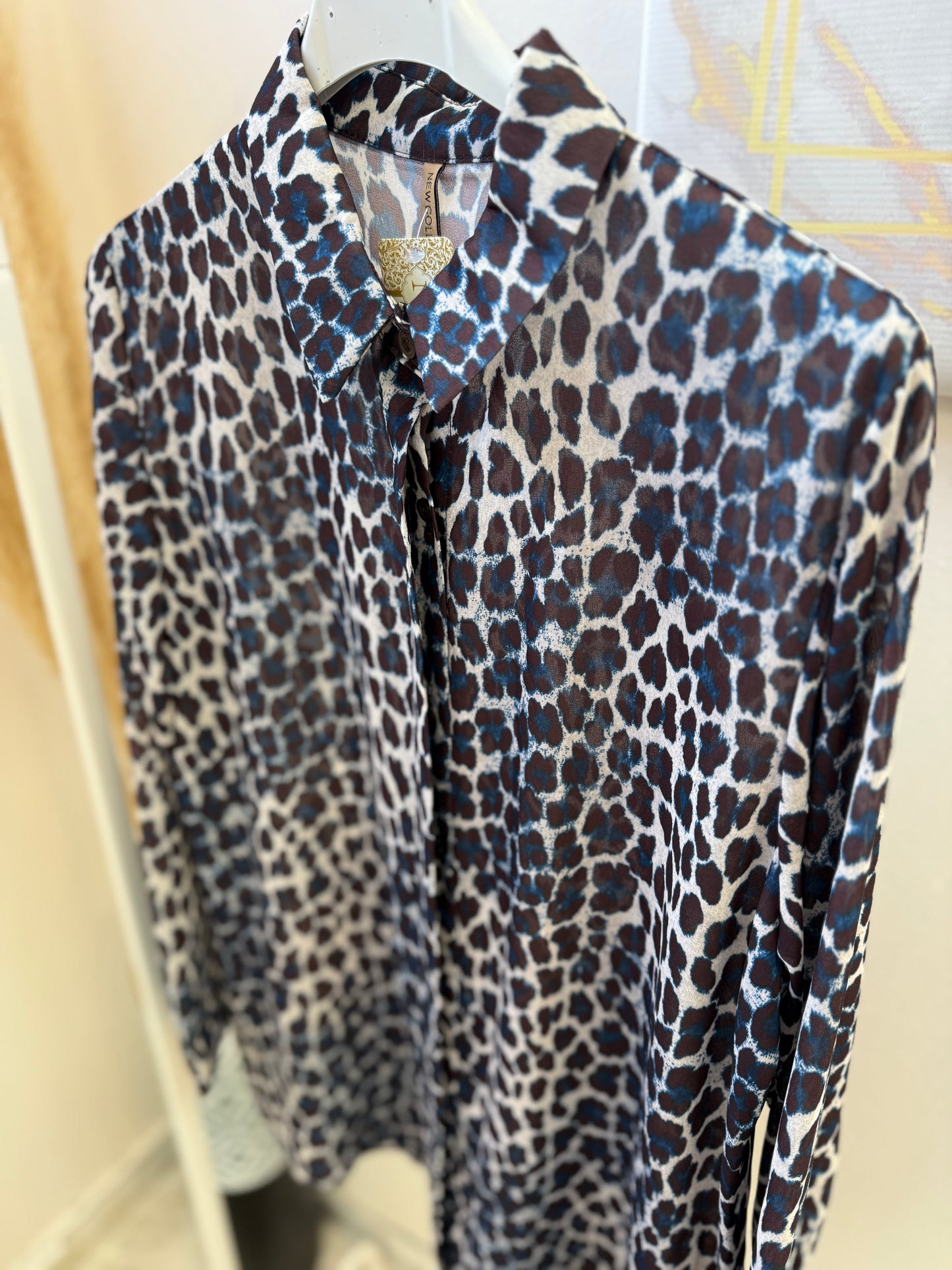 Leopard Πουκάμισο White