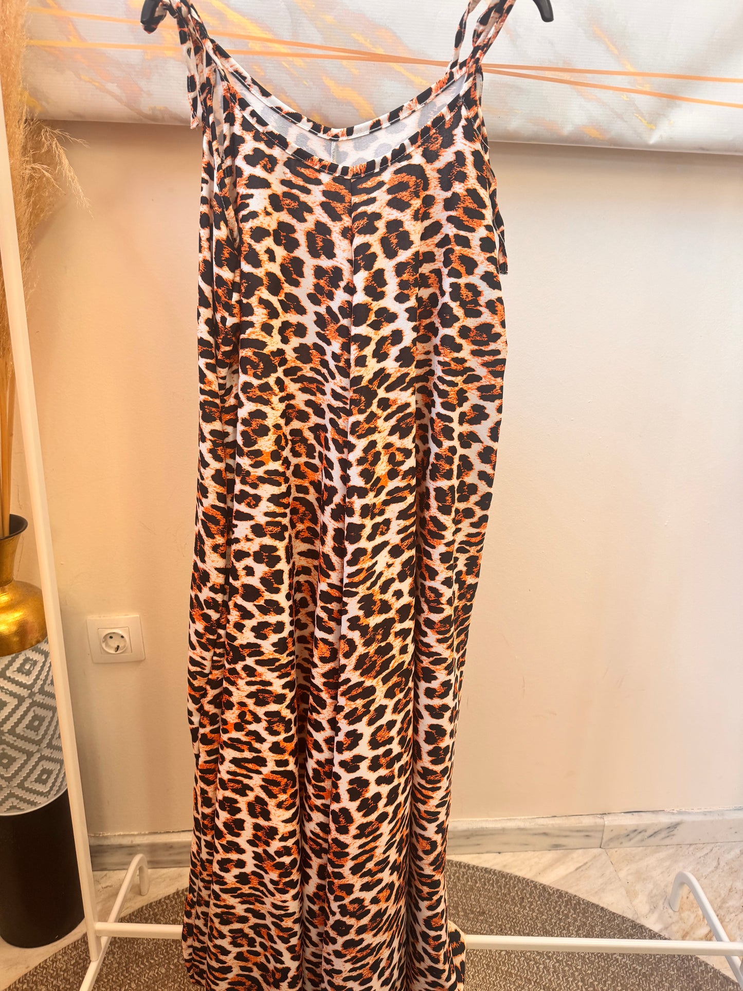 Neon Leopard Jumpsuit Black
