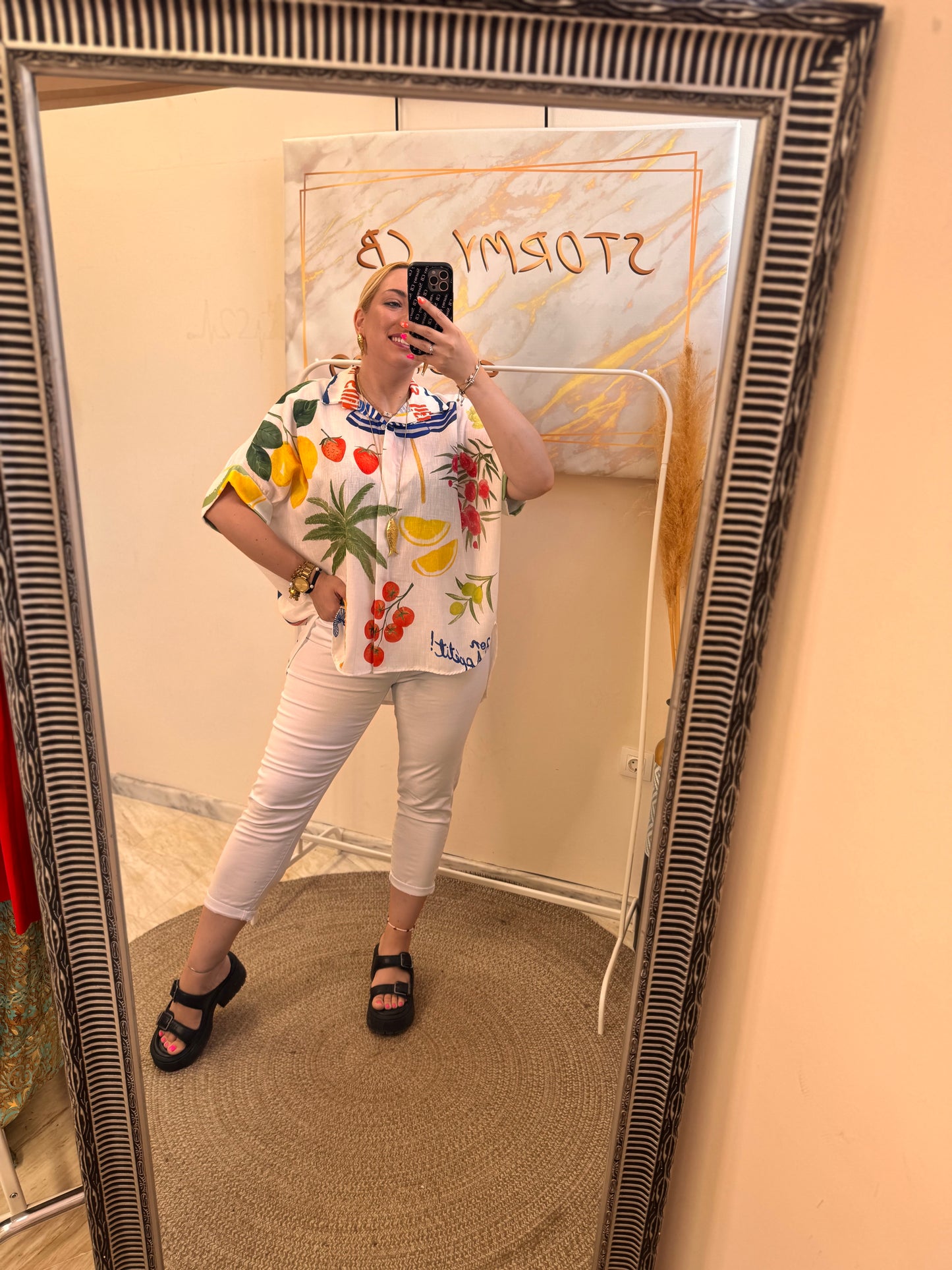 Eve White Summer Jean