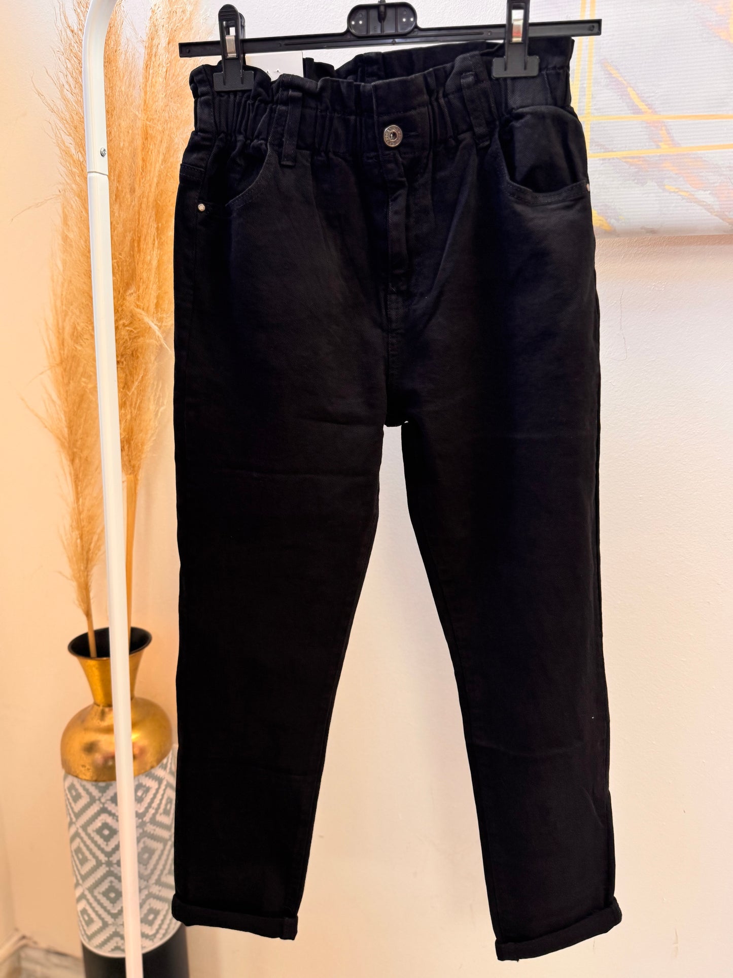 High Waist Black Jean
