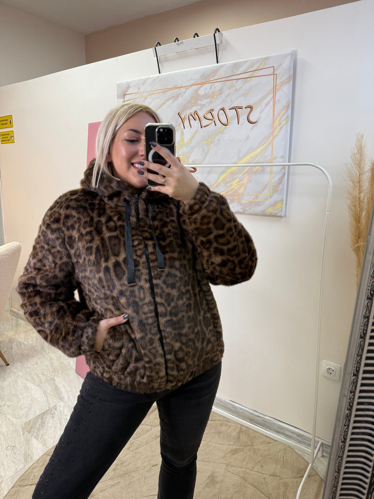 Leopard Fur Jacket