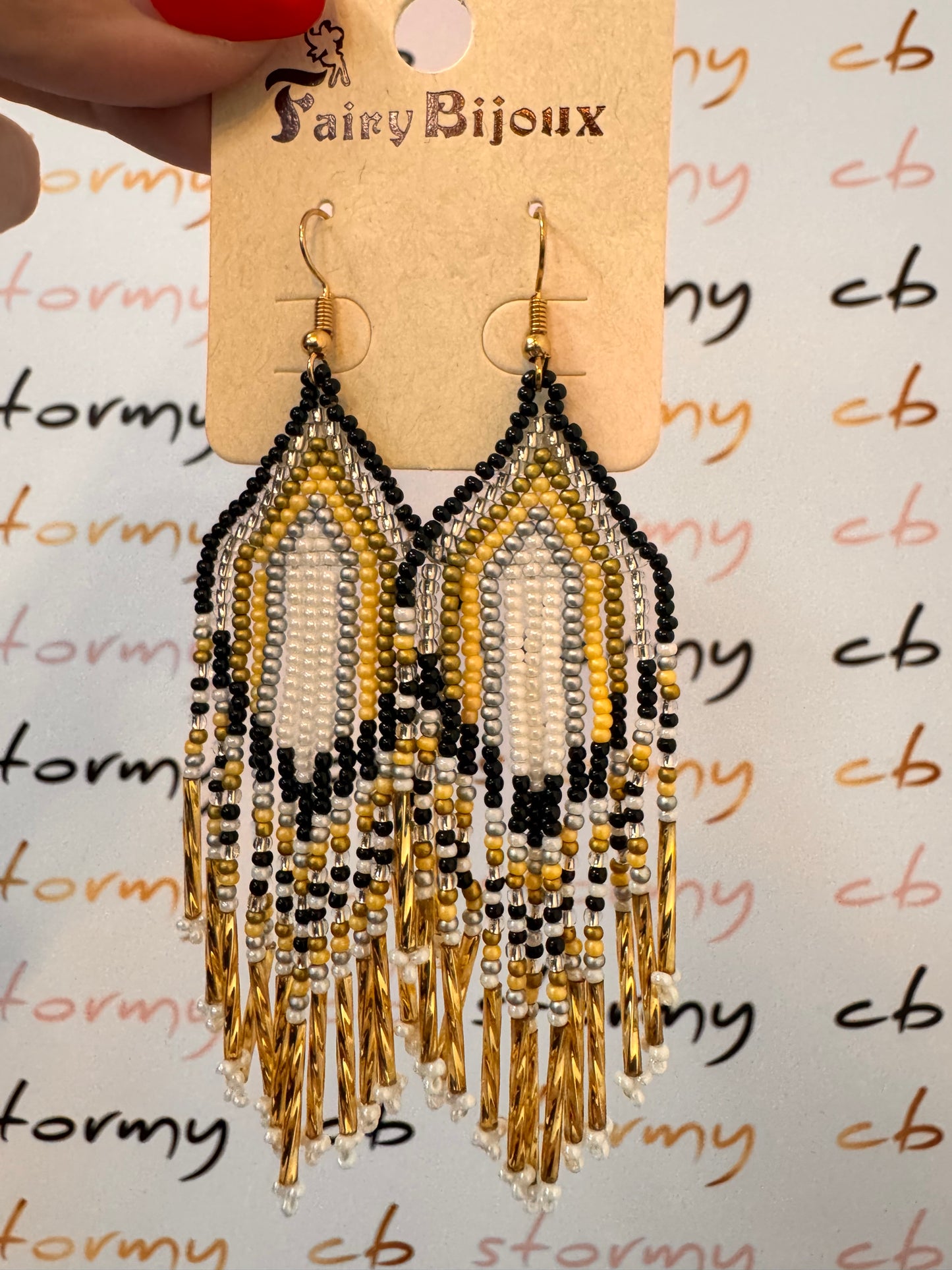 Boho Earrings Black