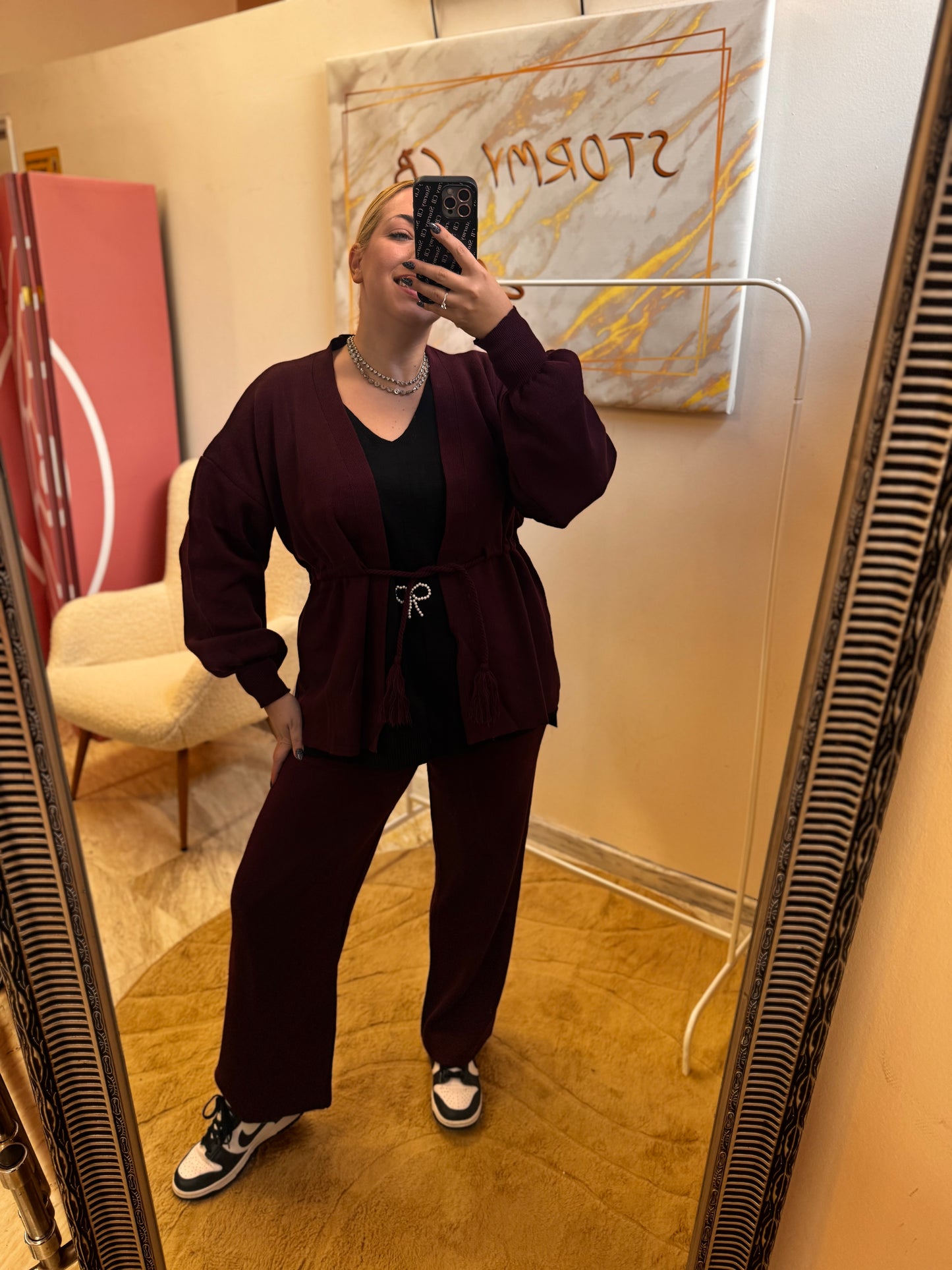Emelia Set Bordeaux