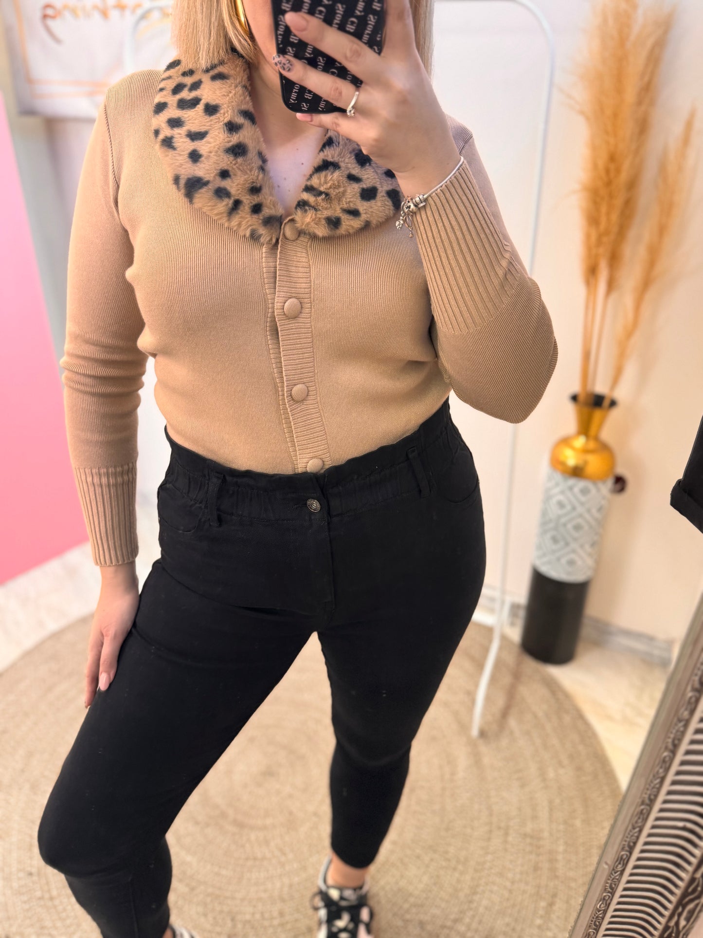 High Waist Black Jean