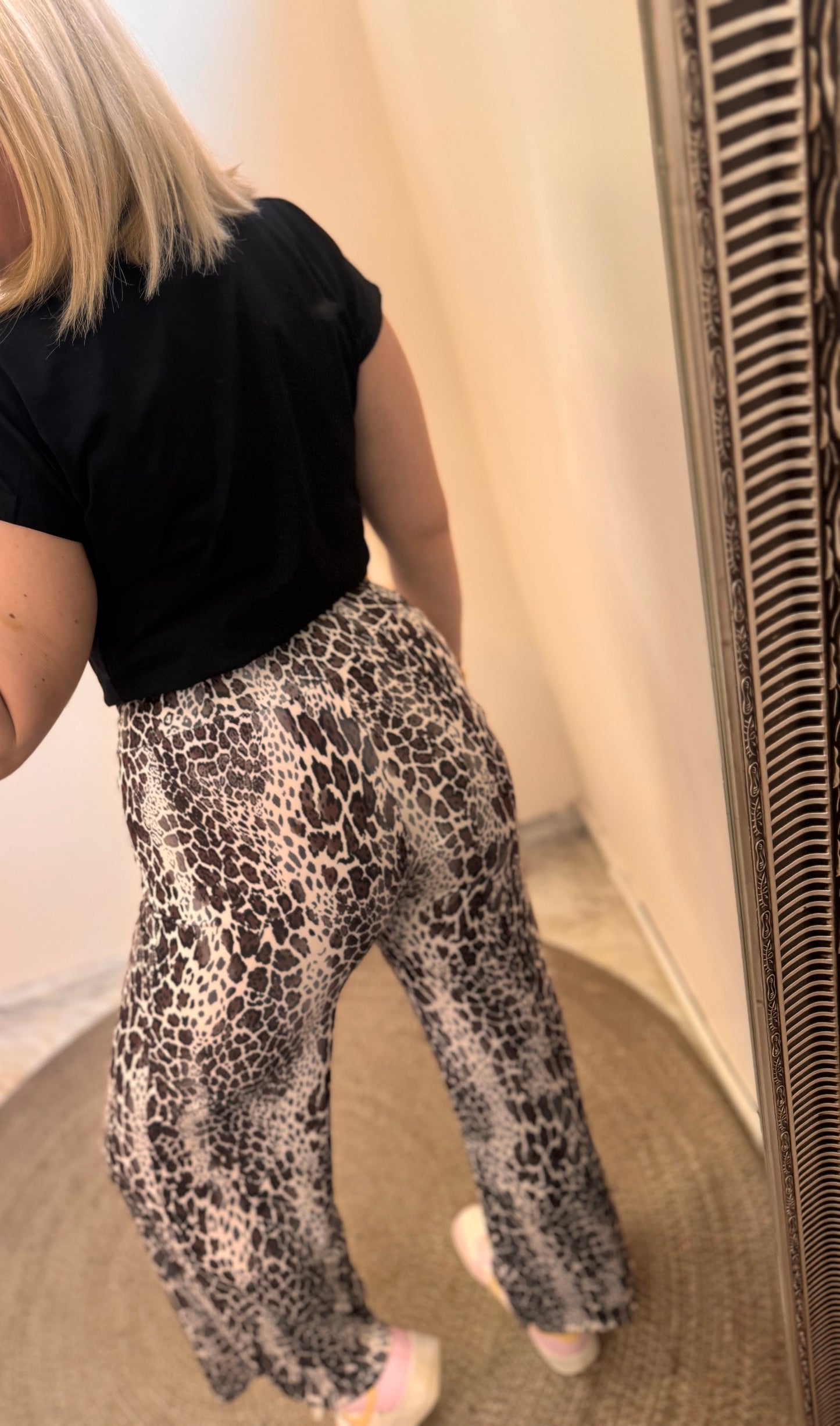 Leopard 🐆 brown elastic pant