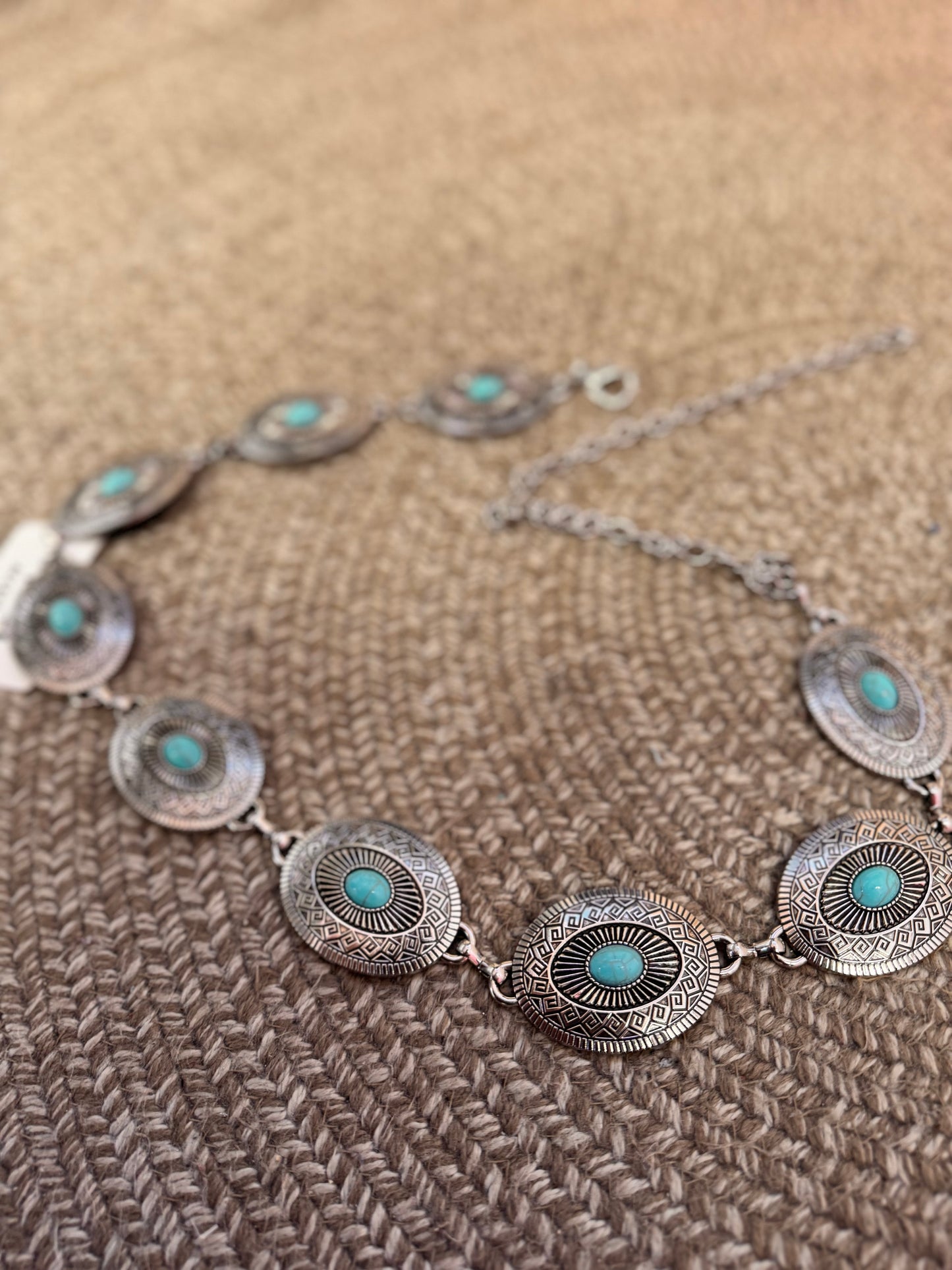 Silver & turquoise Belt