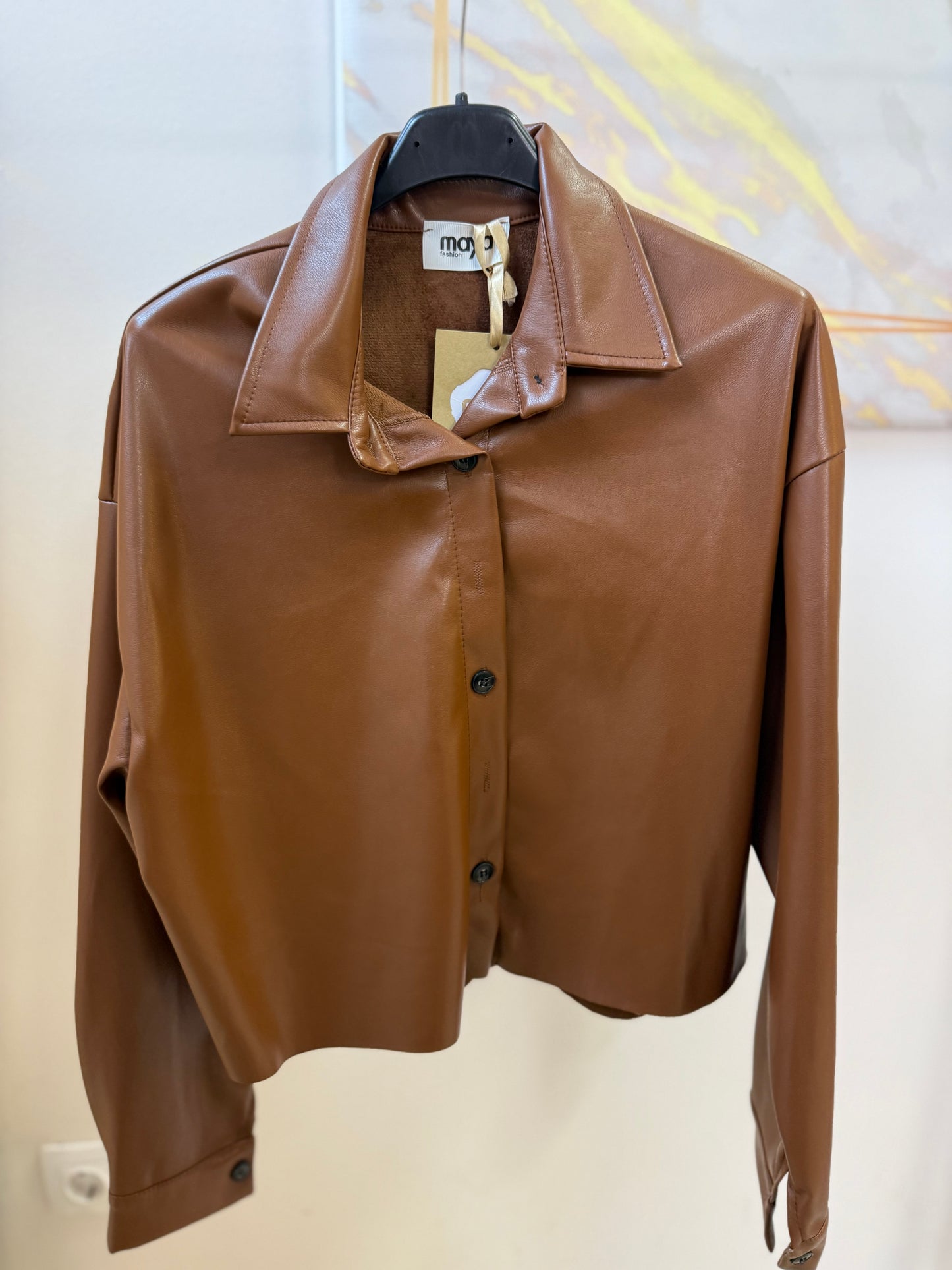 Δερματίνη Πουκαμισο Soft Camel