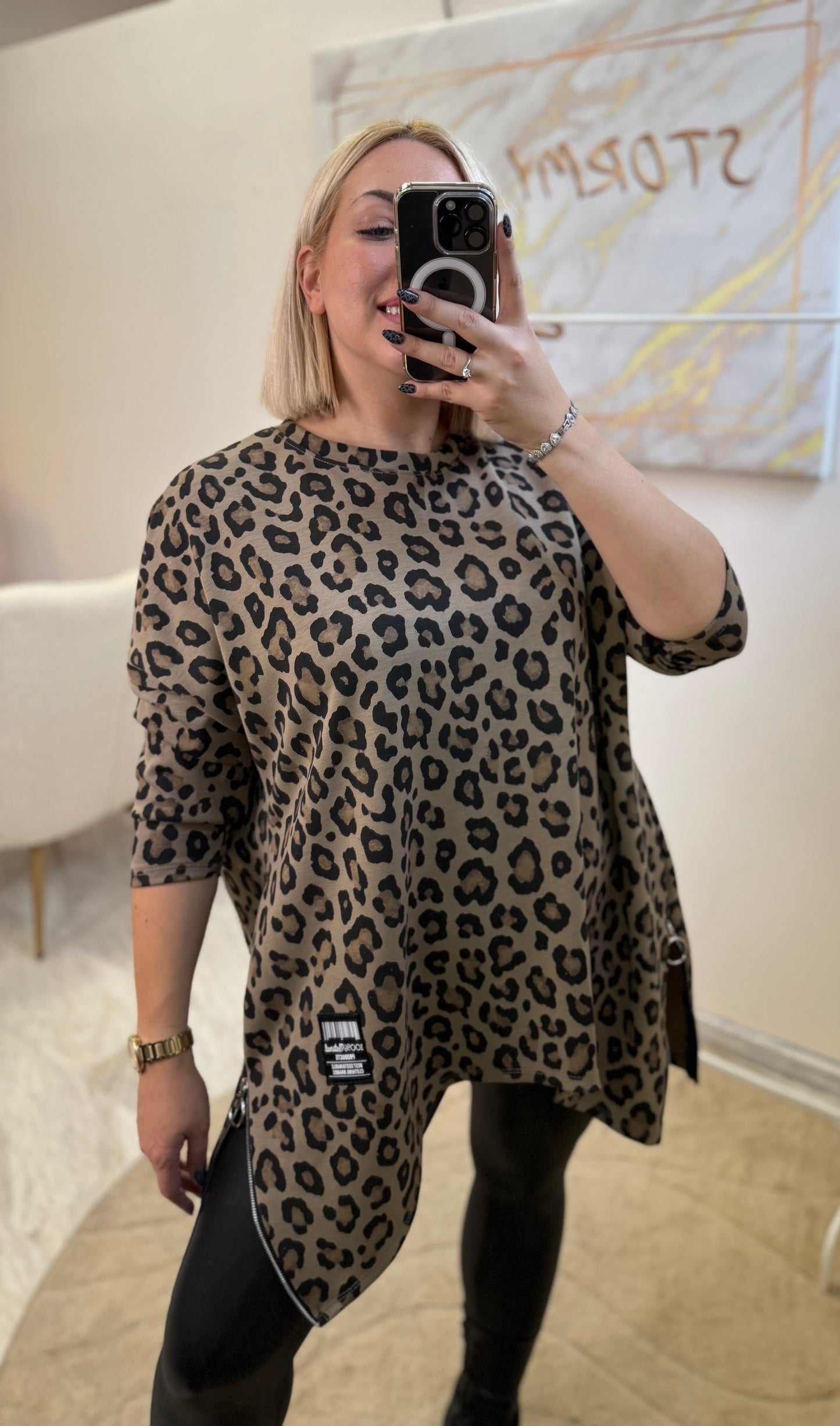 Oversized Leopard Shirt