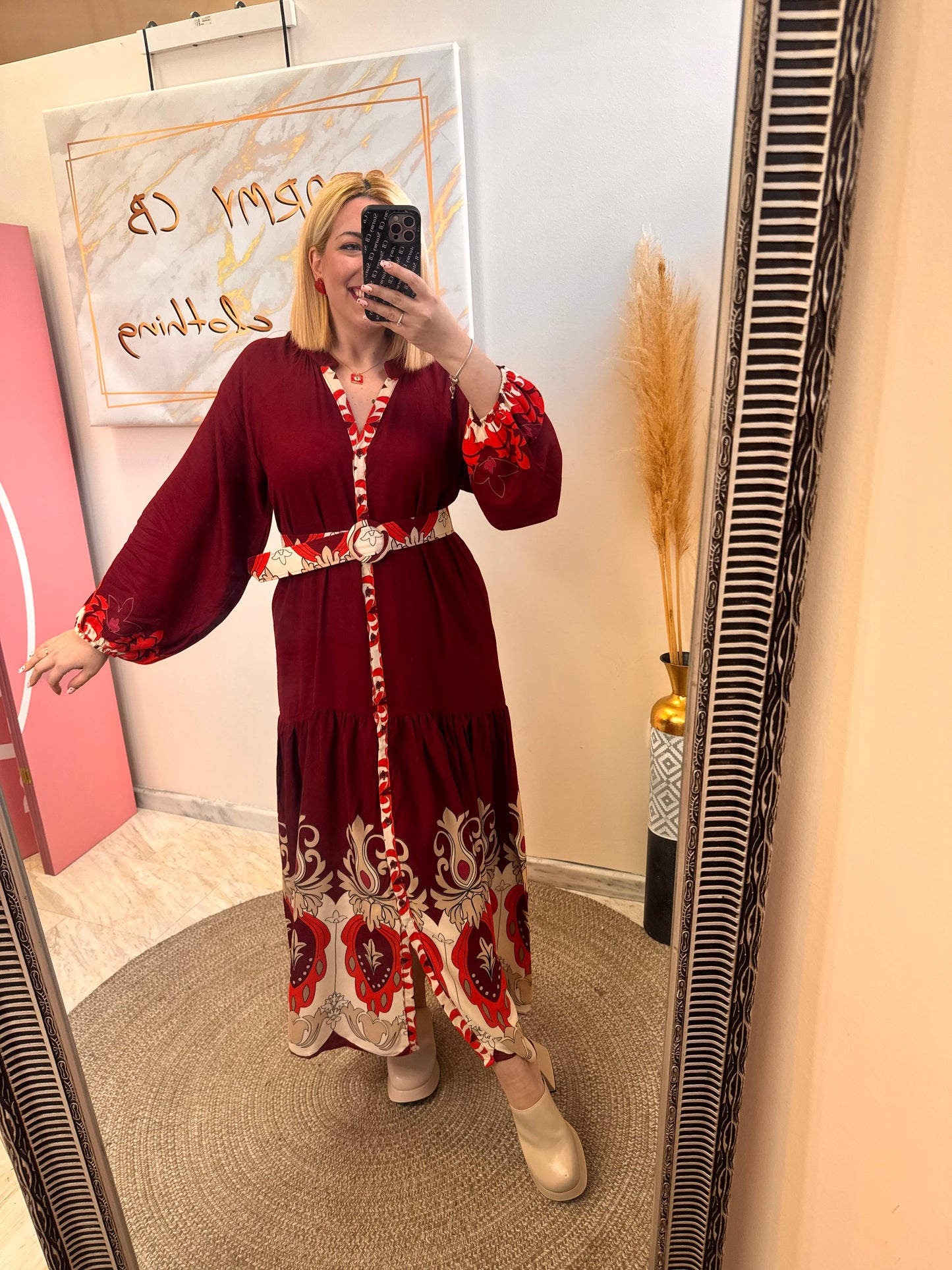 Mariana Semizie Red Dress