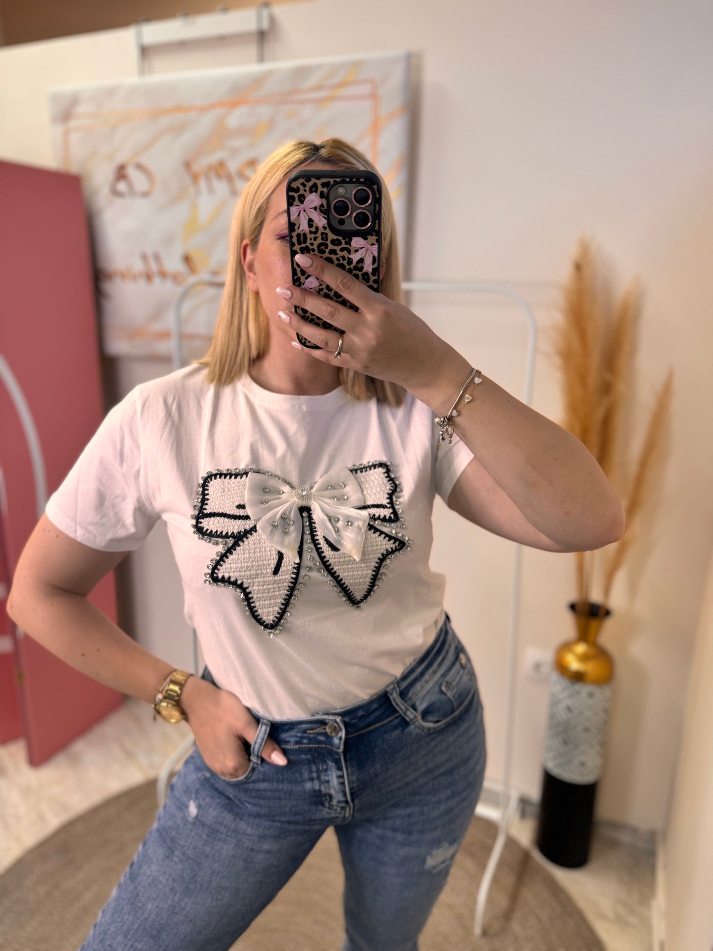 Double Bow T-SHIRT