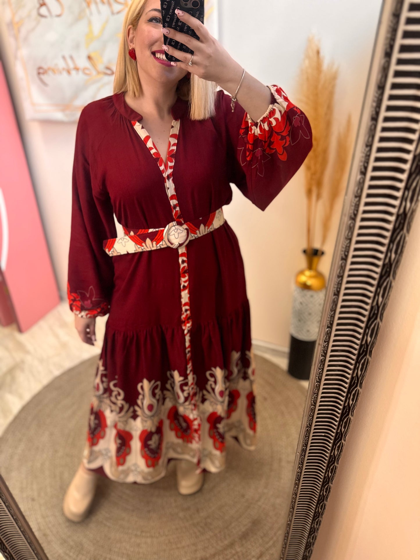 Mariana Semizie Red Dress