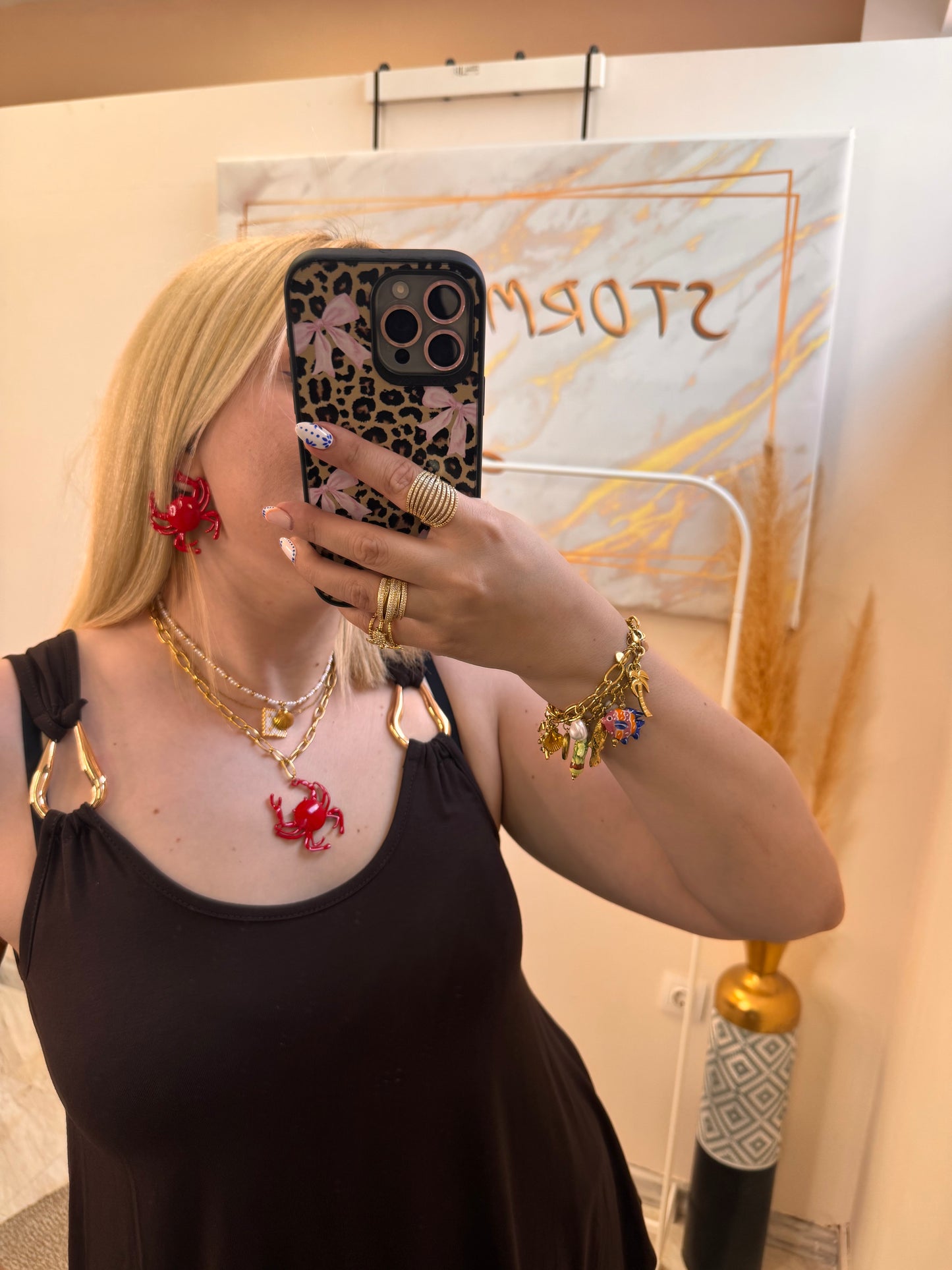 Crab 🦀 Red Necklace