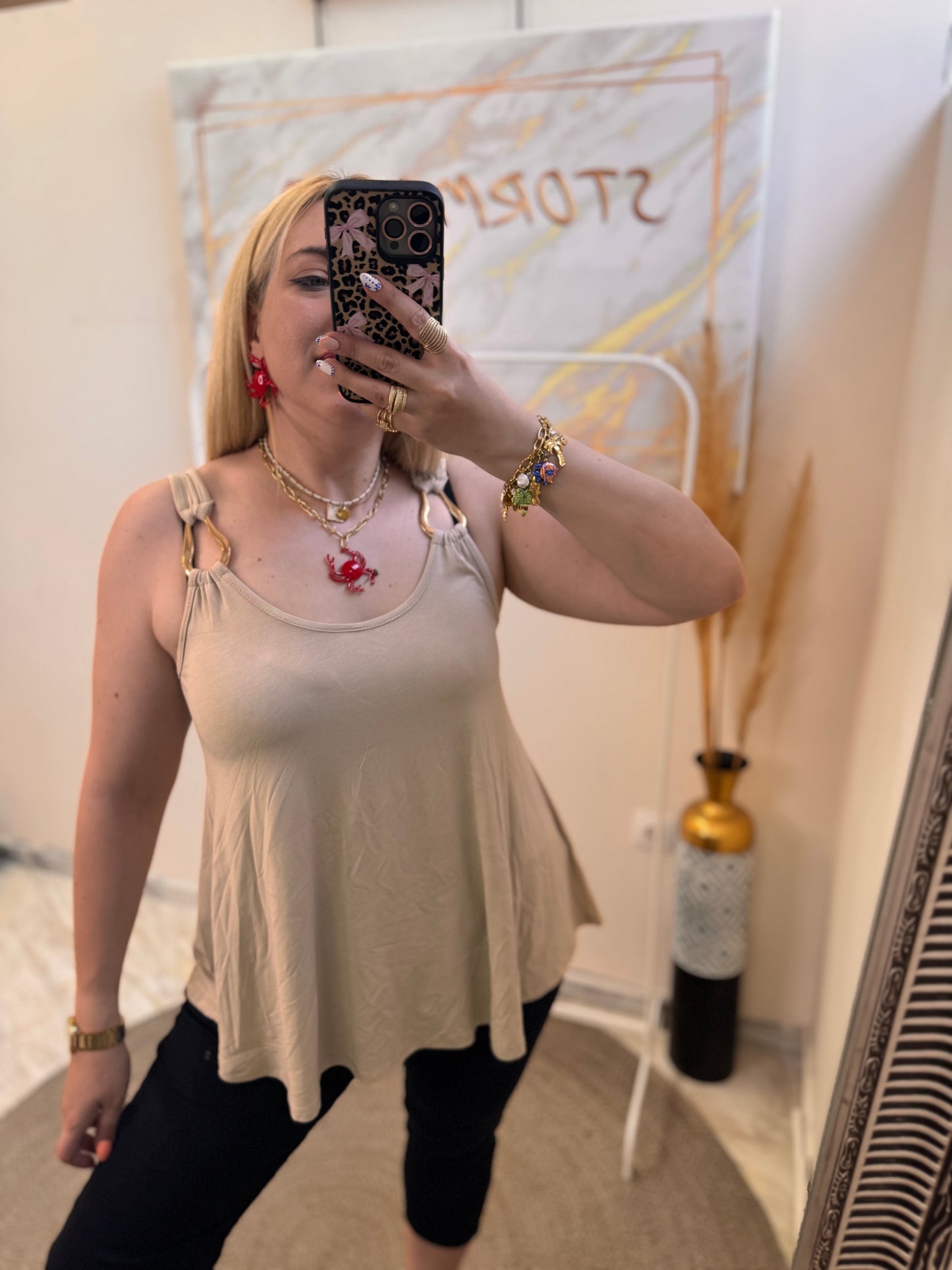 Metalic Gold Top