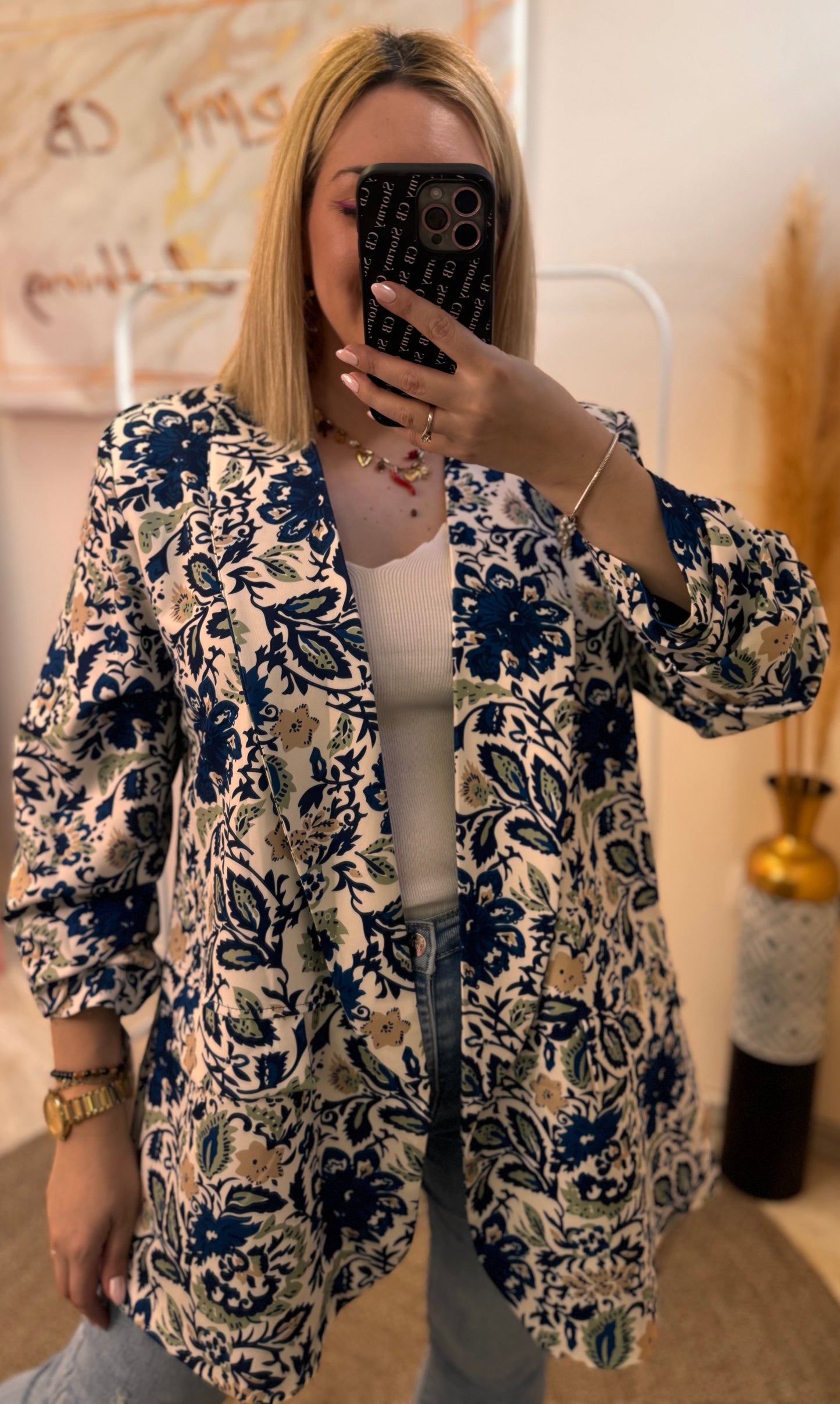 PLUS SIZE FLORAL ΣΑΚΑΚΙ