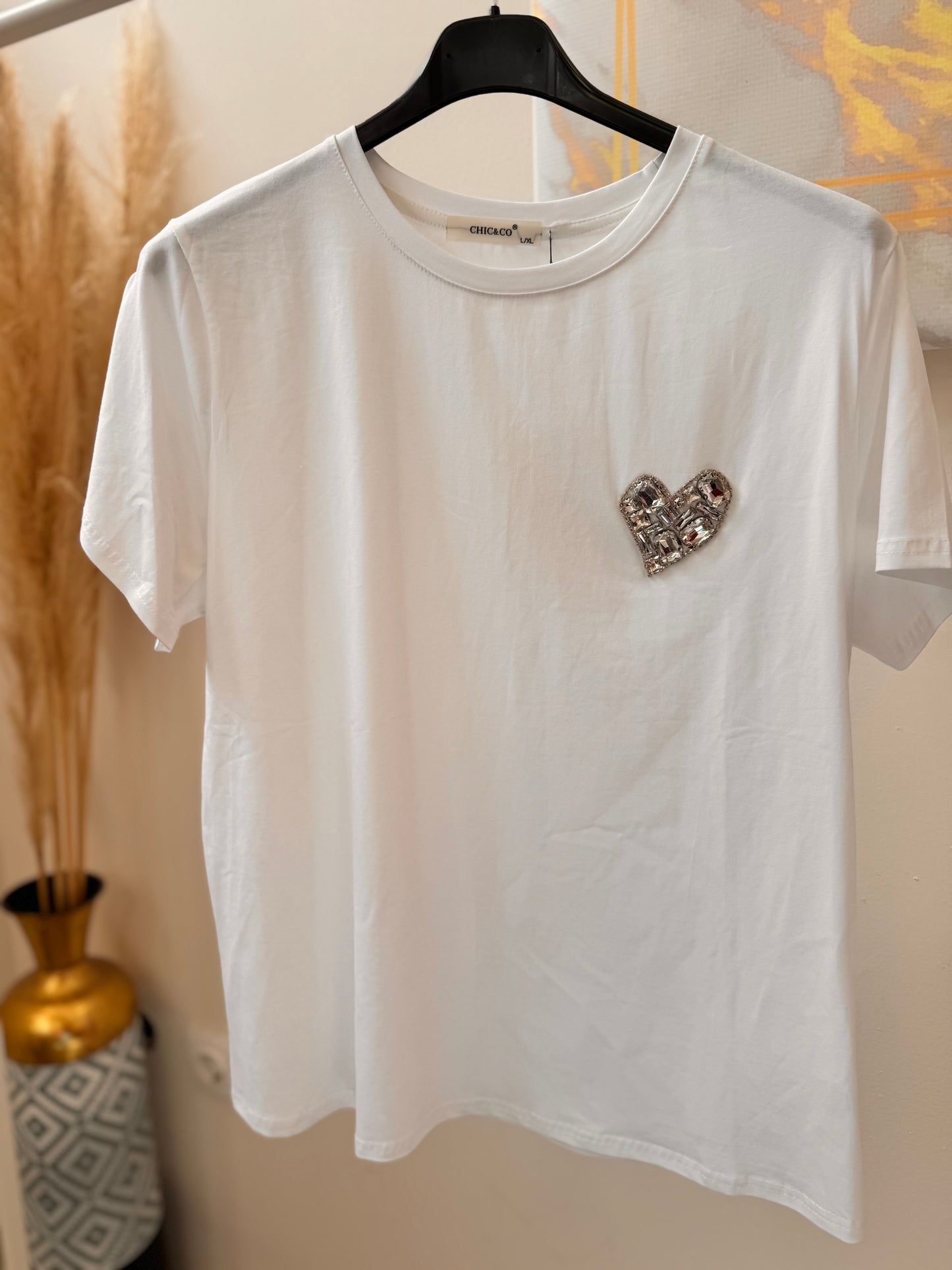 Strass Heart T-shirt